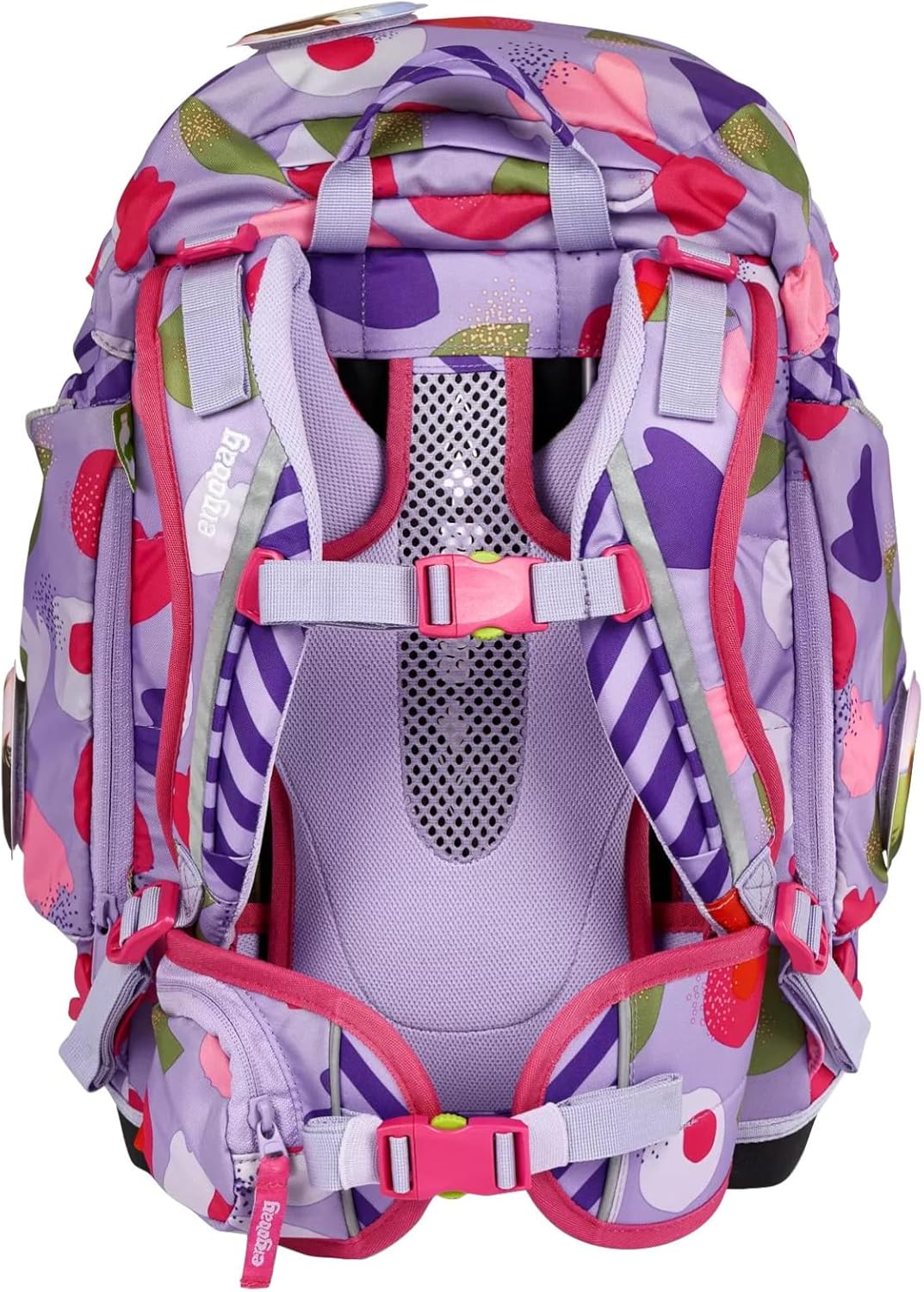 Ergonomischer Schulrucksack-Set Blütenzaubär, 6-teilig, Blütenzaubär - Lila