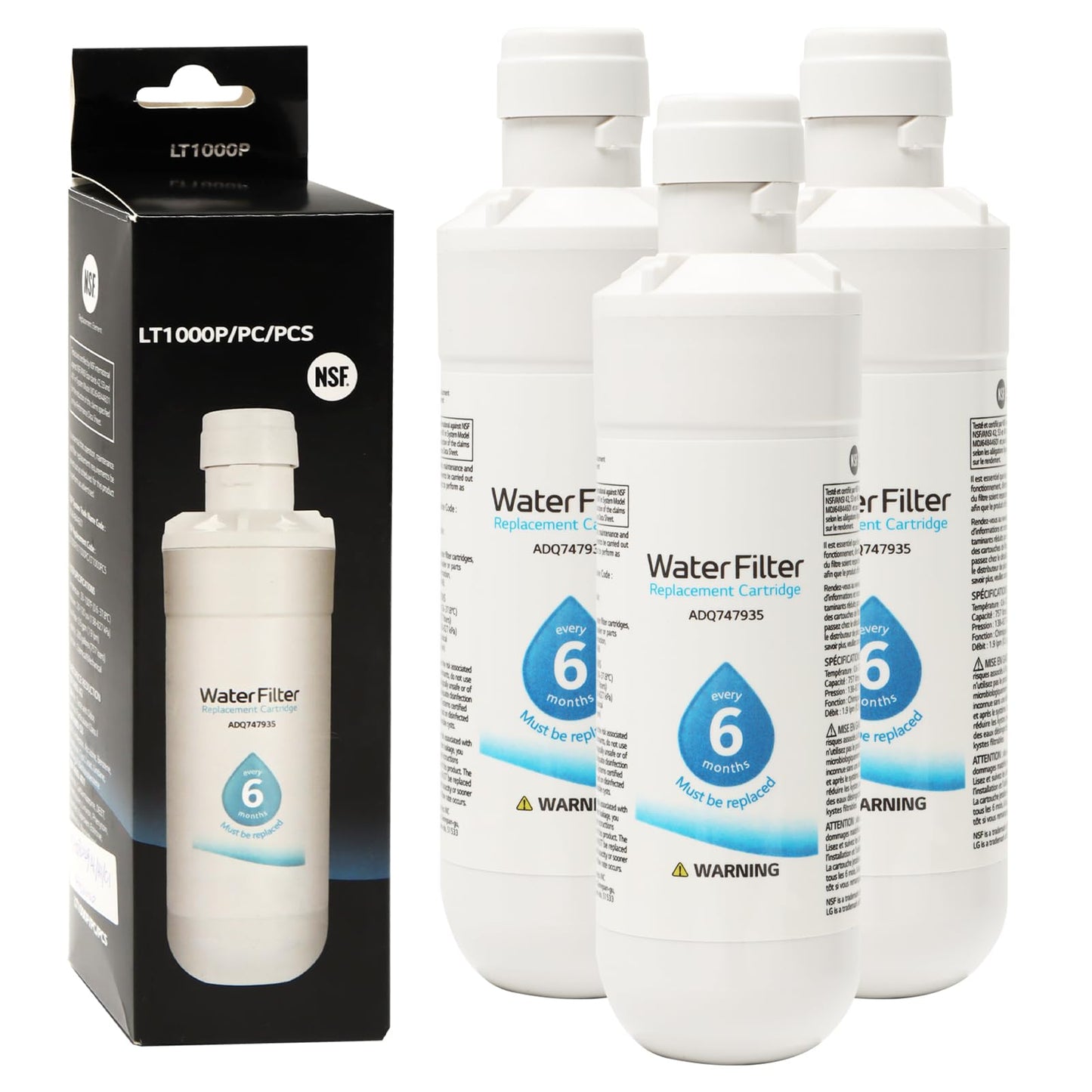 Wasserfilter für Kühlschrank, 3 Stück, 3 Stück/Set