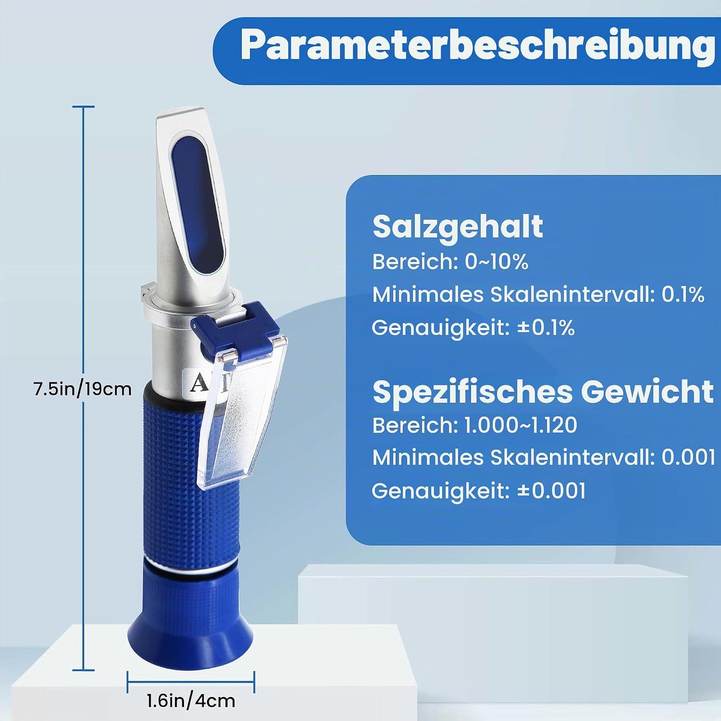 Salzgehalt-Refraktometer für Aquarien, Salzgehalt Refraktometer-01