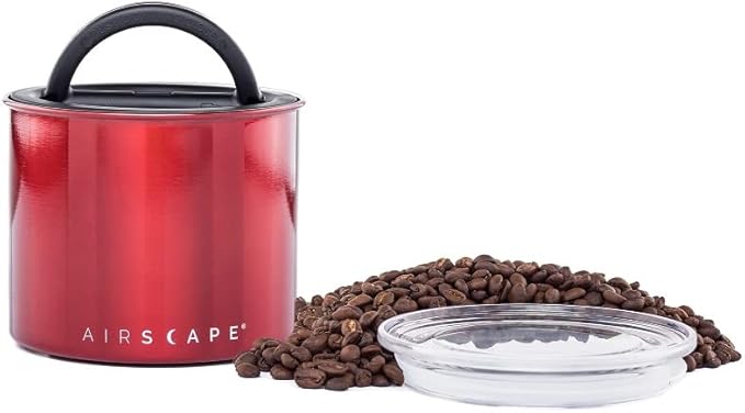 Airscape Kaffeebehälter mit luftdichtem Deckel, Apfel Rot Small