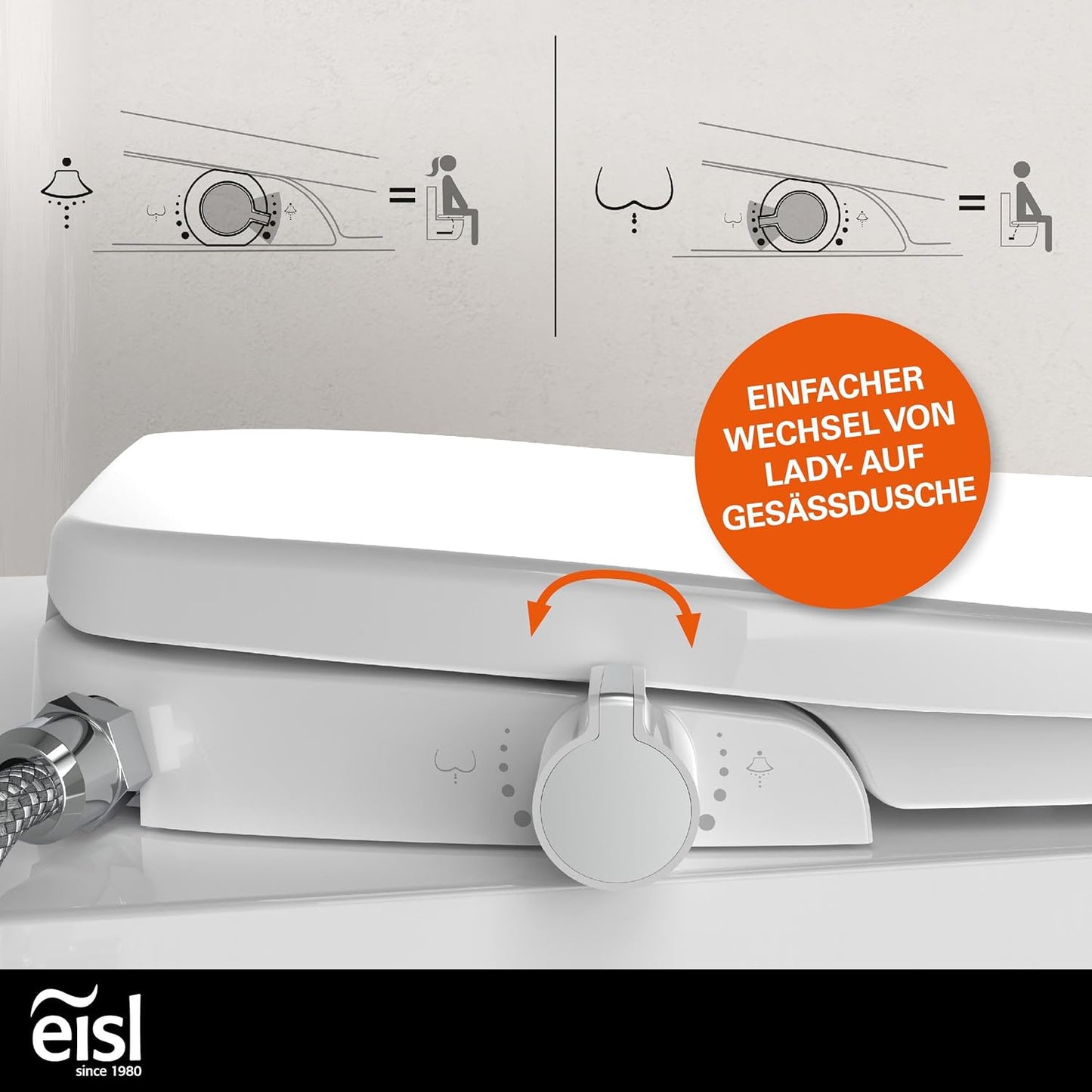 Toilettensitz mit Bidet