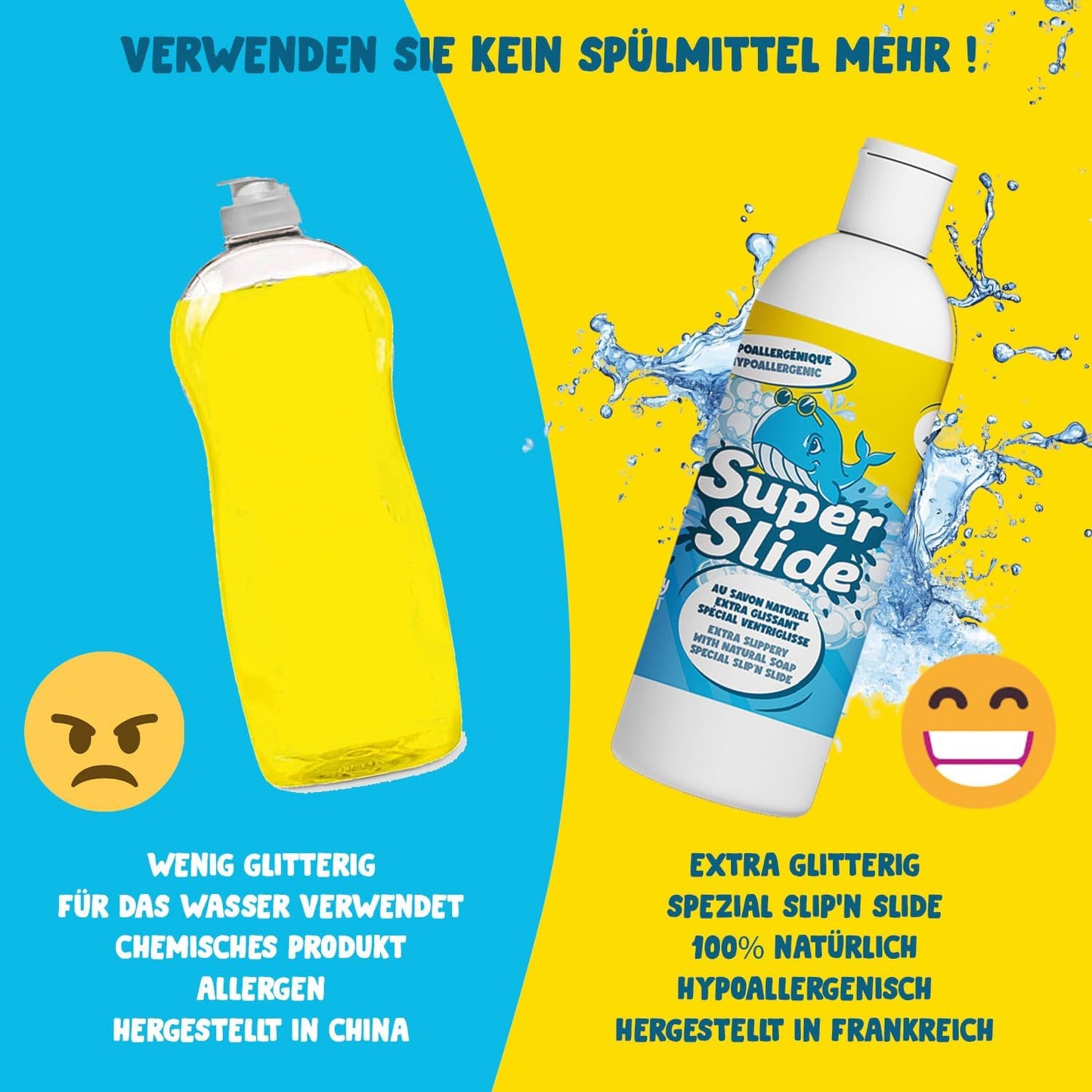 Super Slide - Naturseife für Wasserspiel (1L), Seife 1l