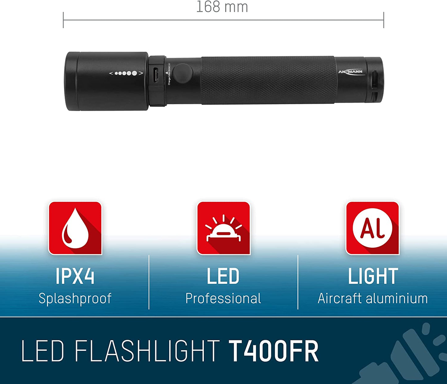 Future T400FR, Taschenlampe, T400FR