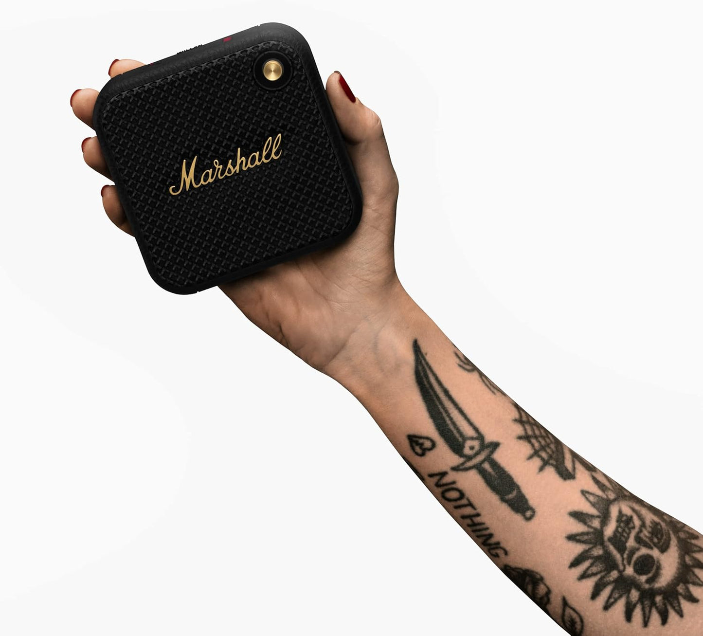 Kabelloser Bluetooth-Lautsprecher Willen, Black & Brass Willen
