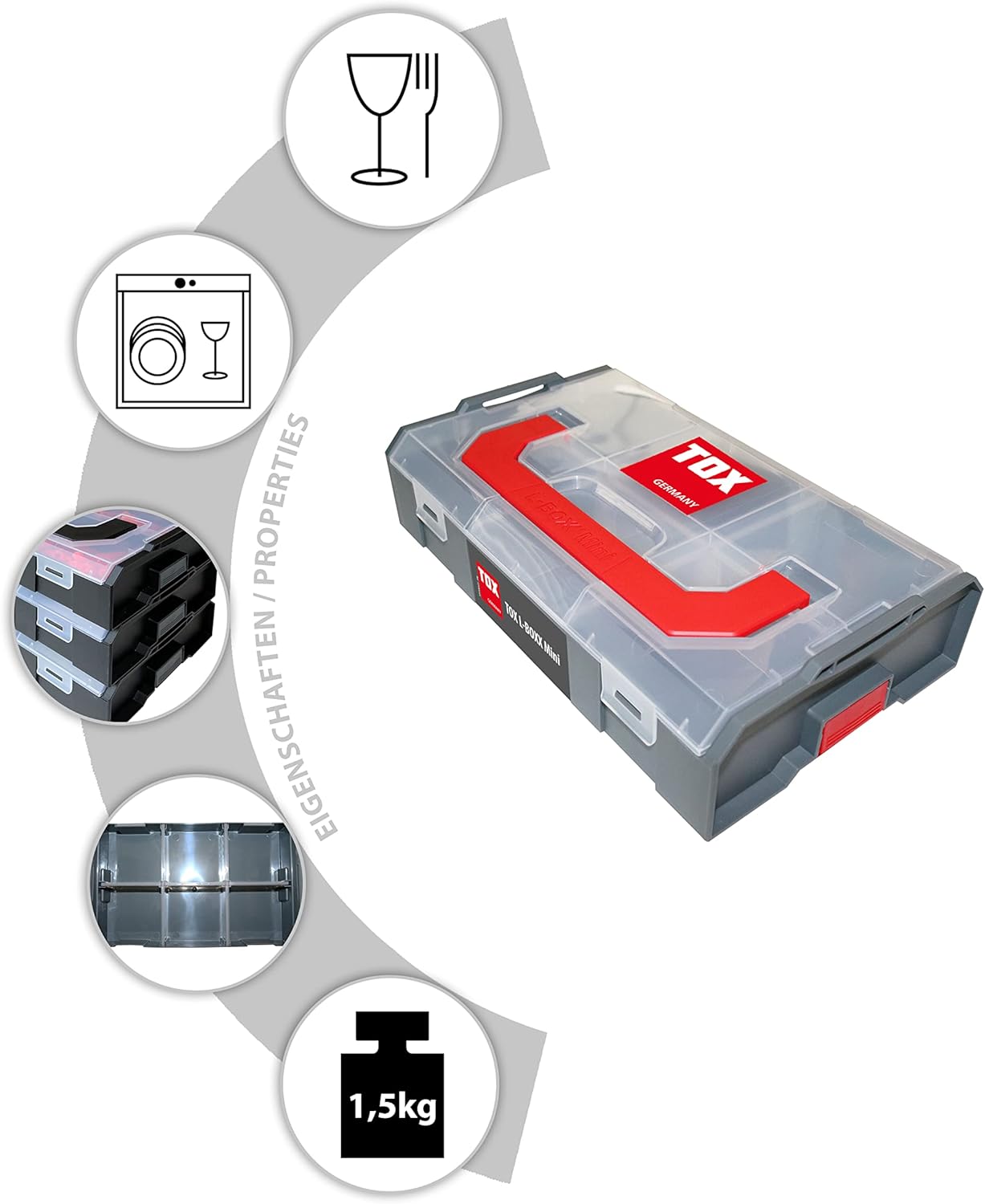 Systemkoffer L-Boxx Mini leer, Box leer
