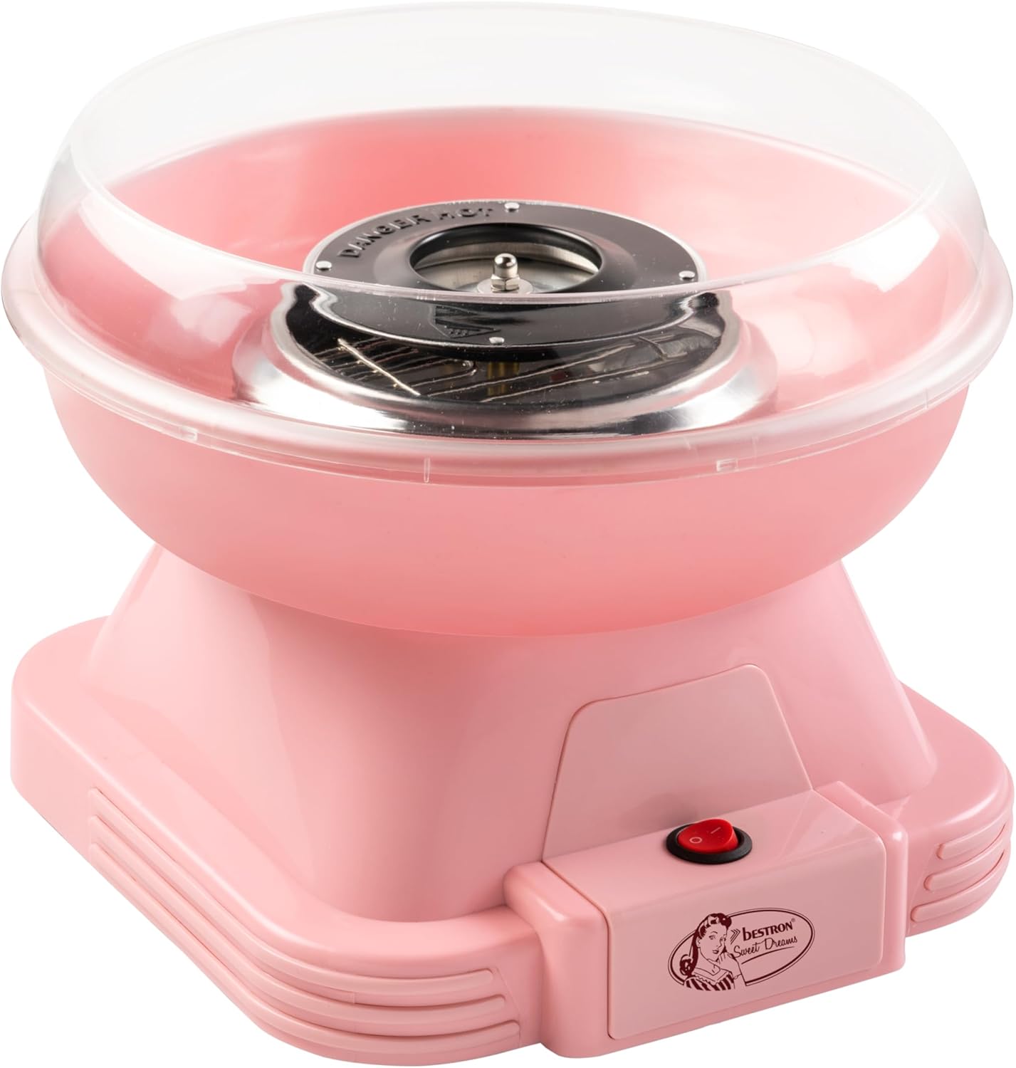 Retro Zuckerwattenmaschine, inkl. 10 Stäbchen, Sweet Dreams Collection, Rosa