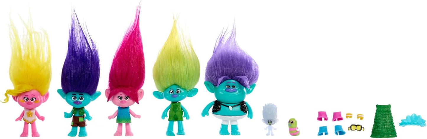 7er-Set Trolls Figuren, Best of Friends Pack