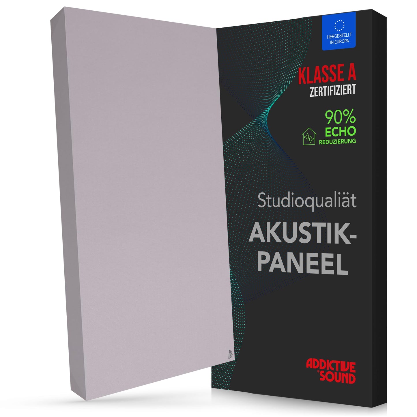 Schallabsorber Wandpaneel mit Akustikwolle, 100x50x11 cm Rosa