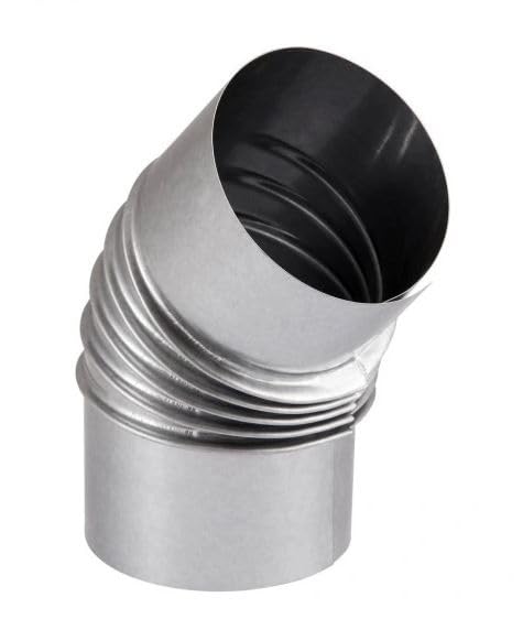 Ofenroh-Bogen 130 mm, 130 mm Bogen 45°