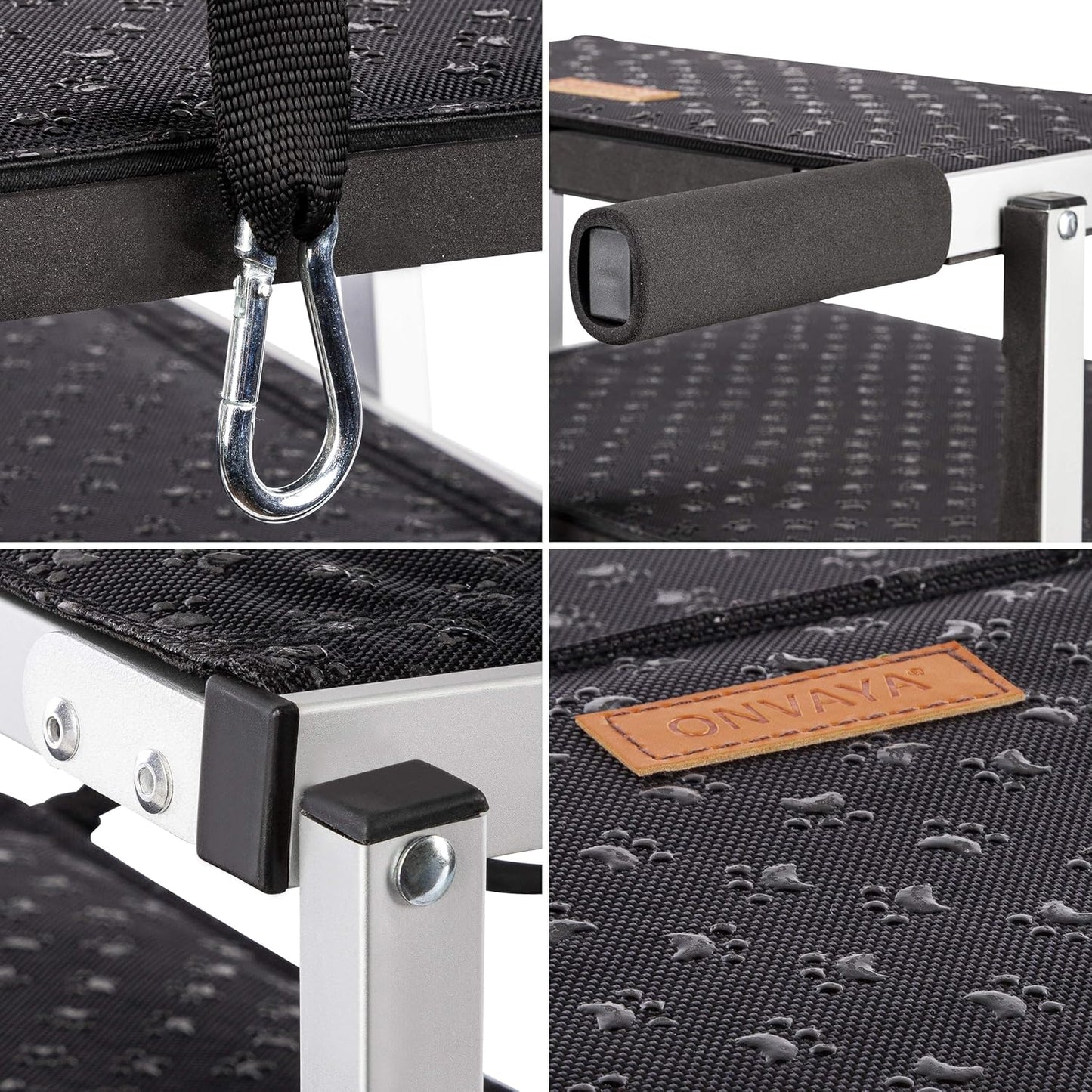 Faltbare Hundetreppe mit 6 Stufen bis 60 kg, 6 Stufen