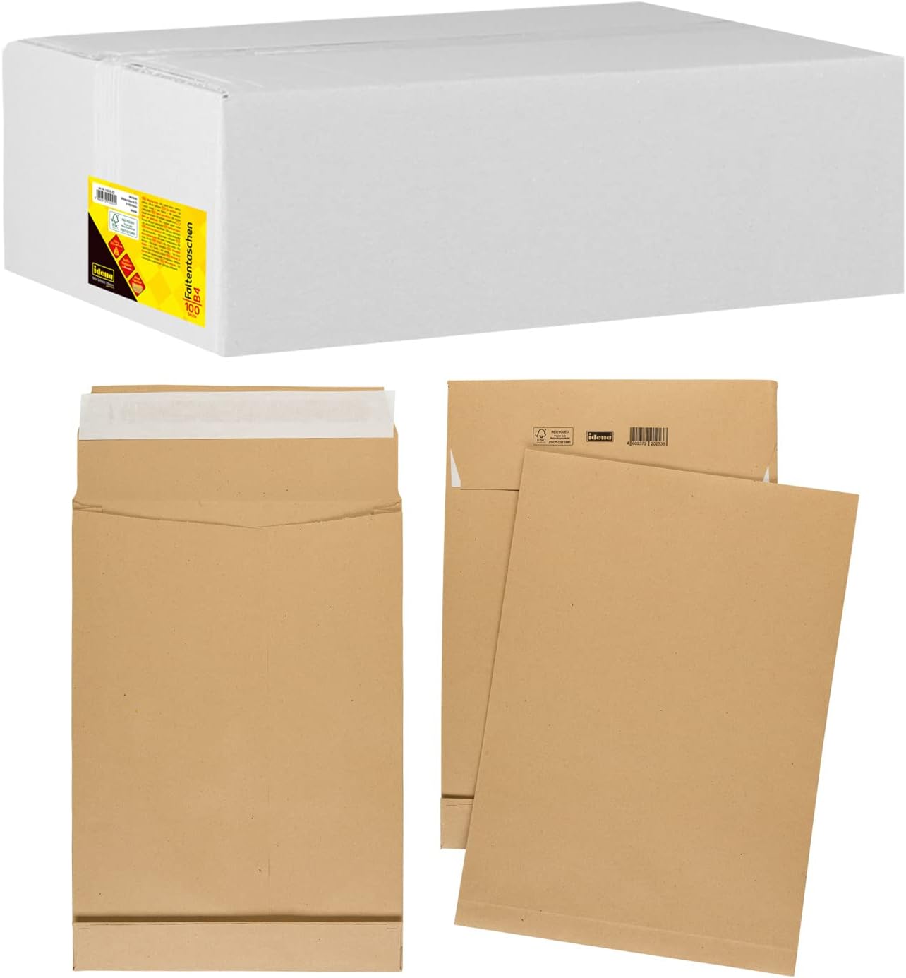 100x Versandtaschen DIN B4, 100 Stück, DIN B4, 150 g/m²