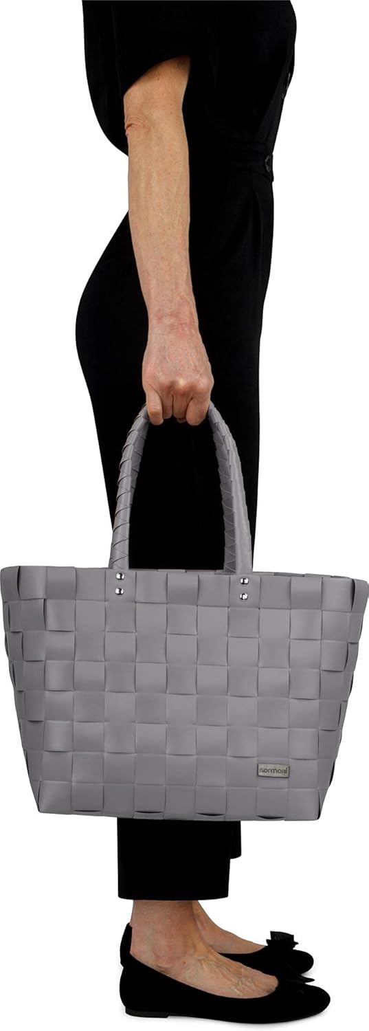 Geflochtene Einkaufstasche (20l), Braun Einheitsgrösse