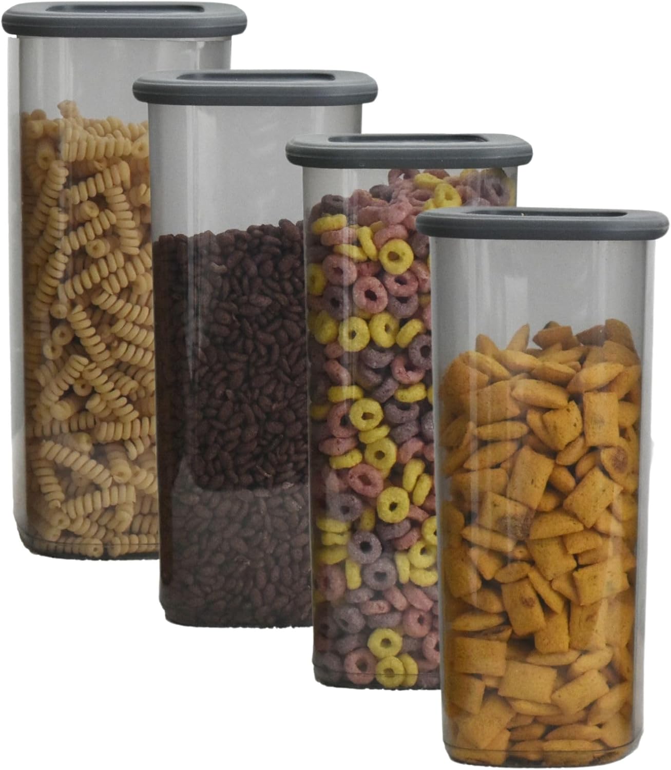 Luftdichtes Vorratsdosen-Set, 5-teilig, 4x 1750ml & 1x HLKauf-Block