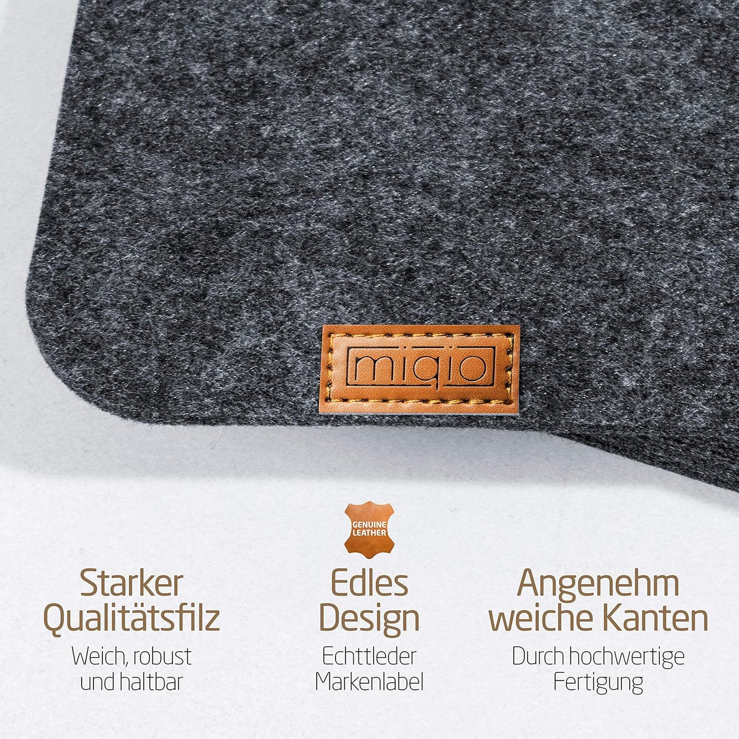 Tischset aus Filz mit Untersetzern und Bestecktaschen