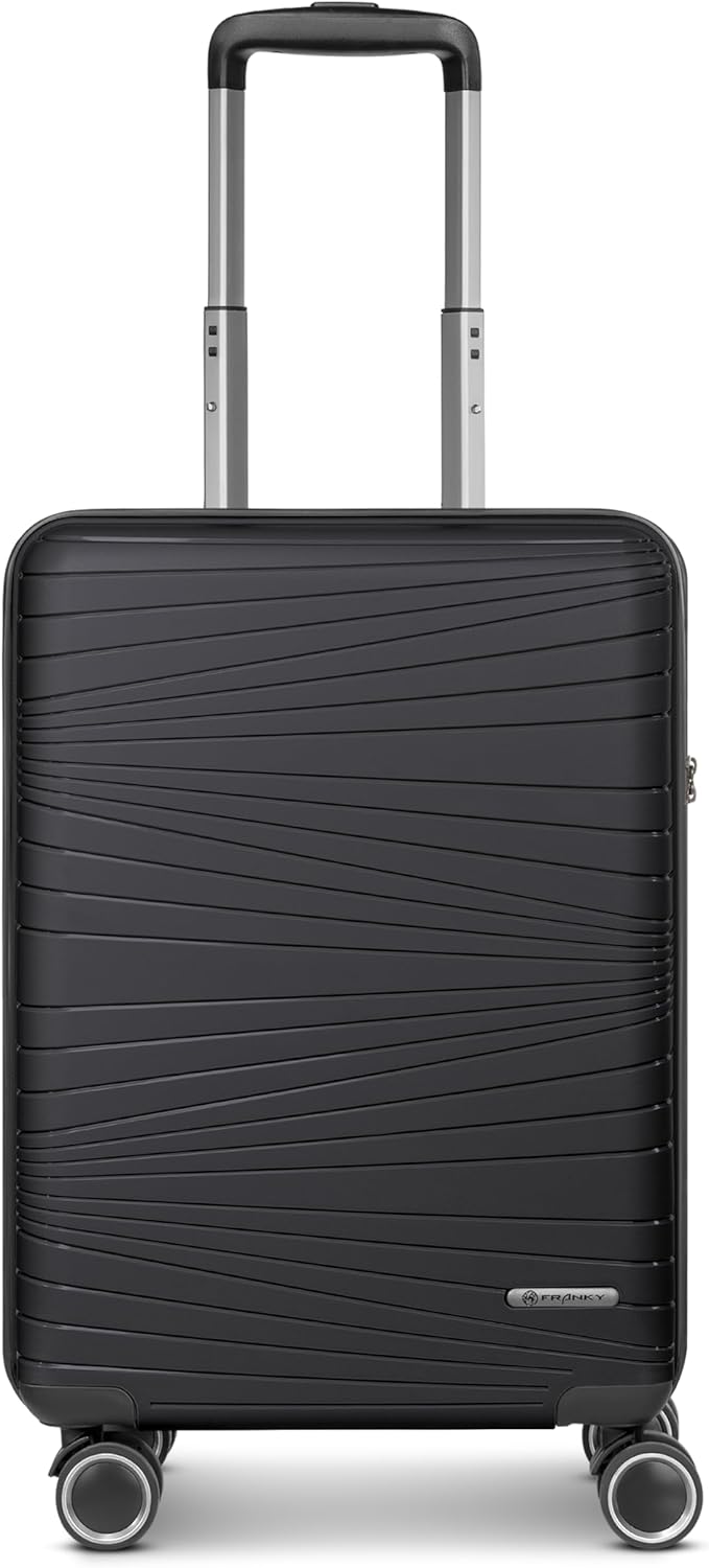 Dallas 3.0 Hartschalen-Trolley mit Rollen und TSA-Schloss, Schwarz Koffer S (55 cm)