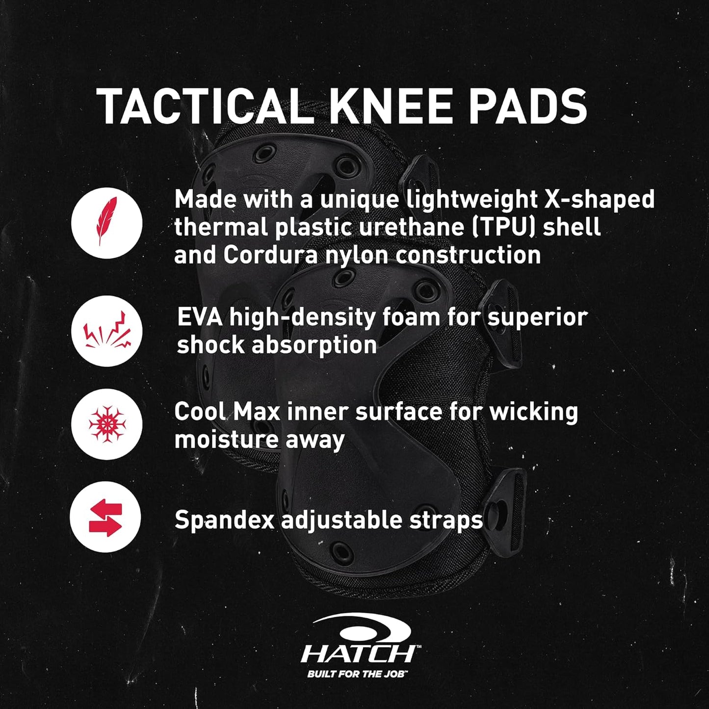 XTAK Knee Pads, Schwarz
