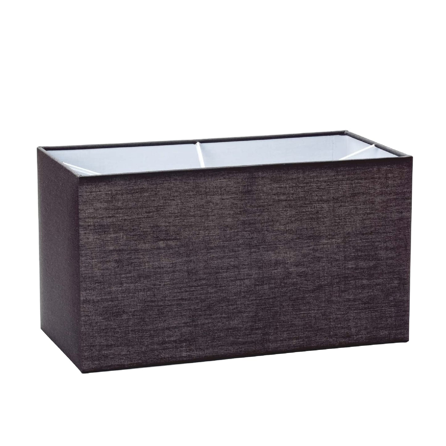 Rechteckiger Lampenschirm, Schwarz 32x16x18cm