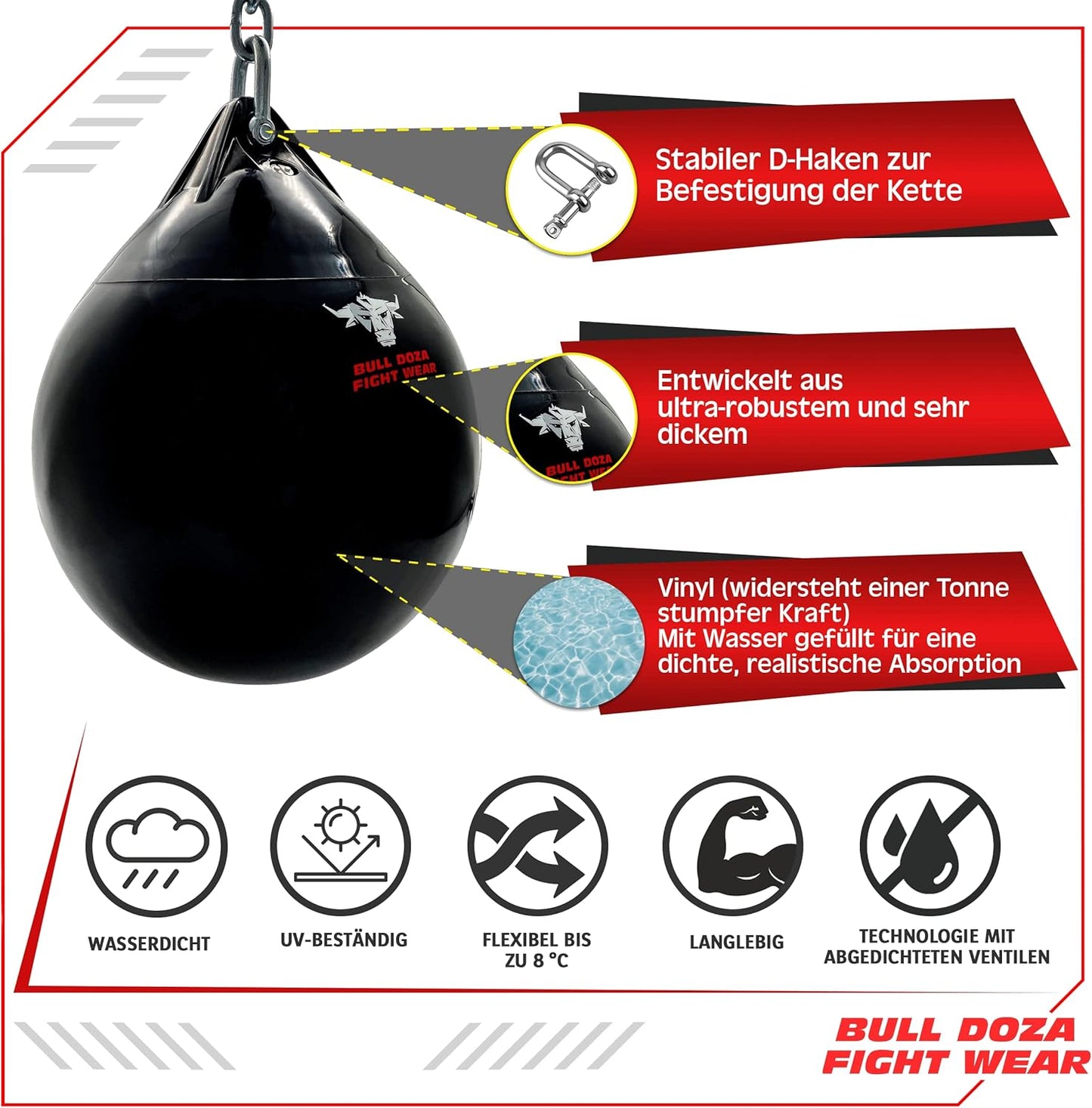 Wasserboxsack, 33 kg, M (40cm) 33kg