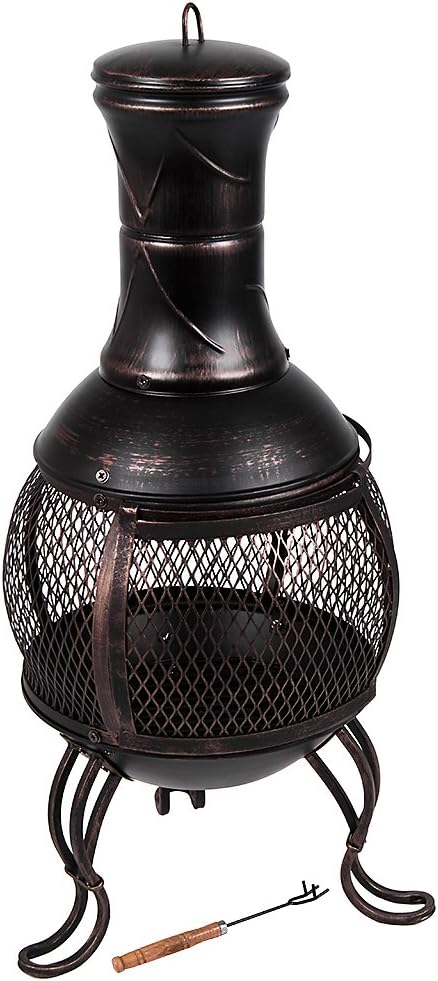 Gartenkamin mit Grillfunktion, Modern