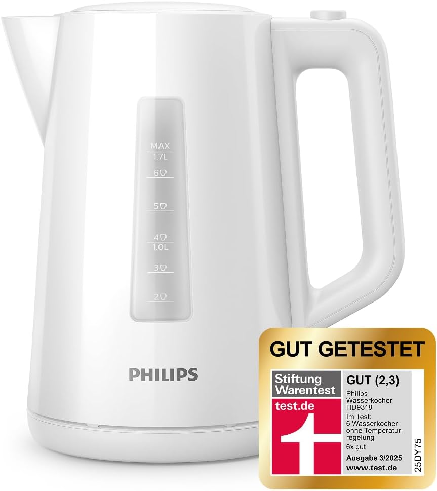 Wasserkocher 1.7 L mit Kontrollanzeige, HD9318/00, White