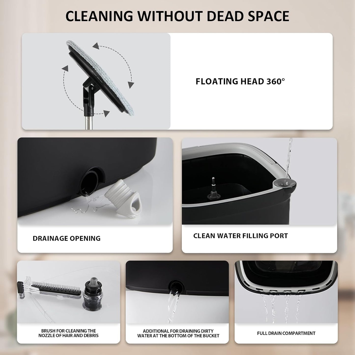 Spin-Mop mit Eimer Set