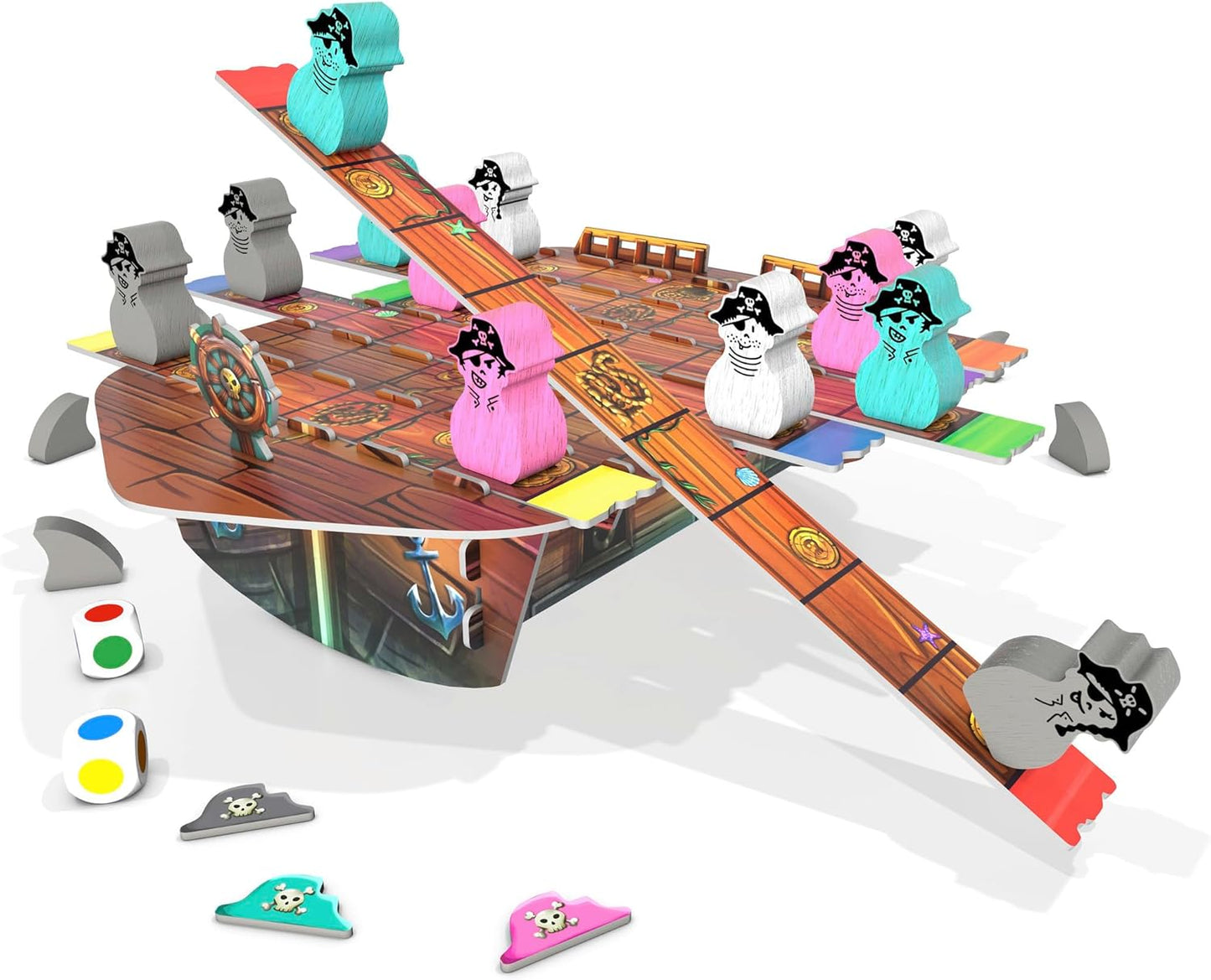 Piratenspiel "Gezanke auf der Planke" (2-4 Spieler)
