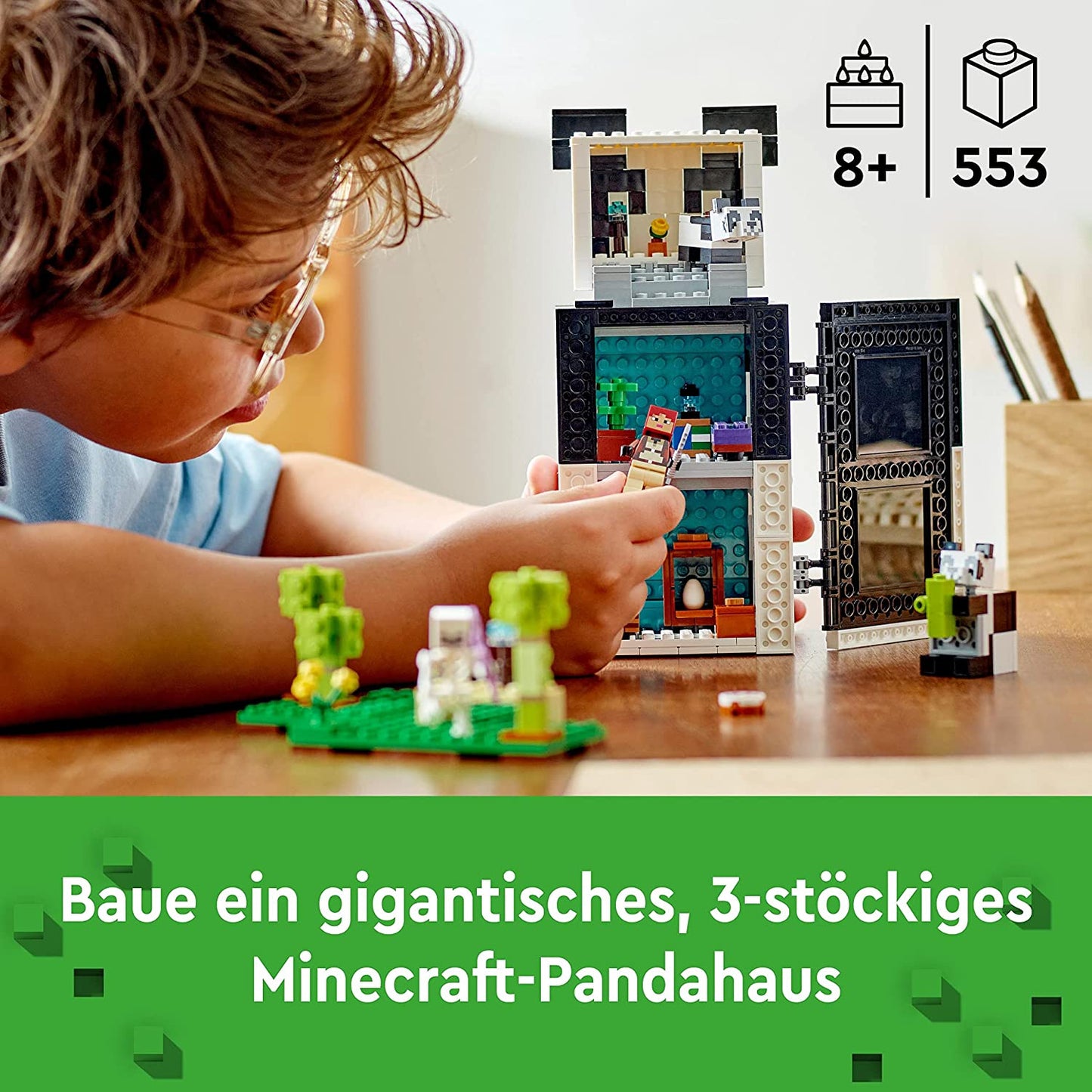 21245 Minecraft Das Pandahaus, Konstruktionsspielzeug, Single