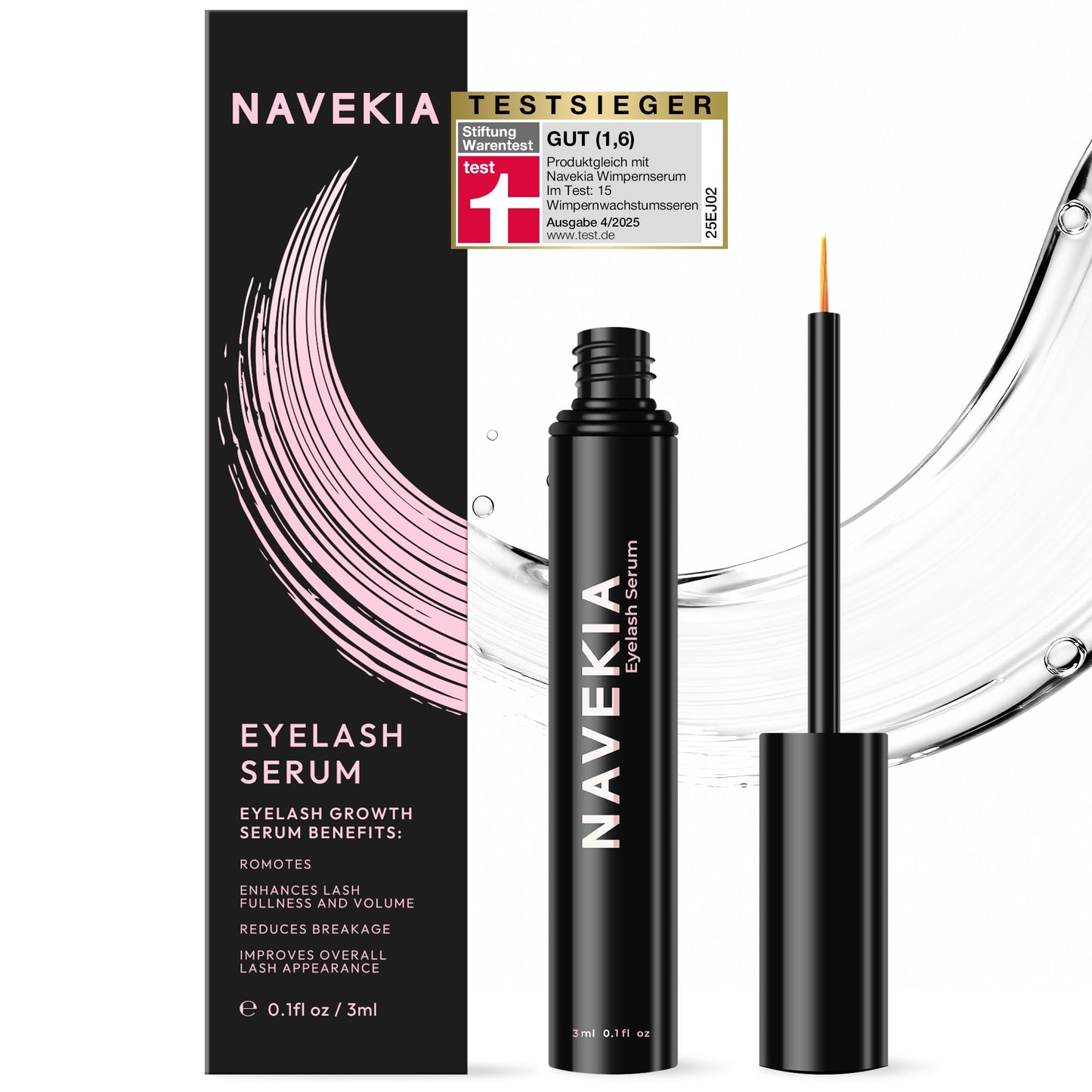 Wimpernserum für mehr Länge & Dichte, Durchsichtig