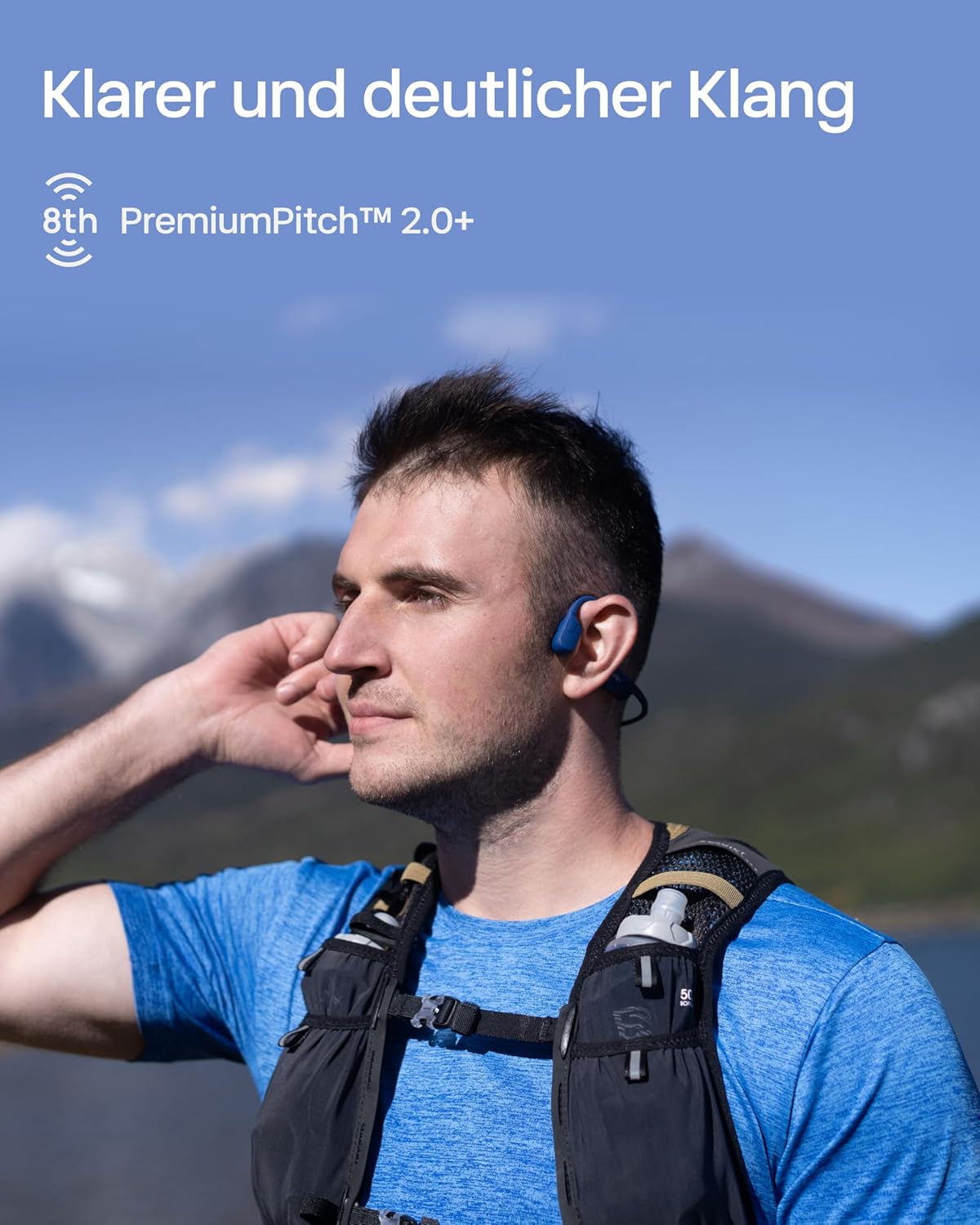 Open-Ear-Sportkopfhörer, Standard Blue Eclipse