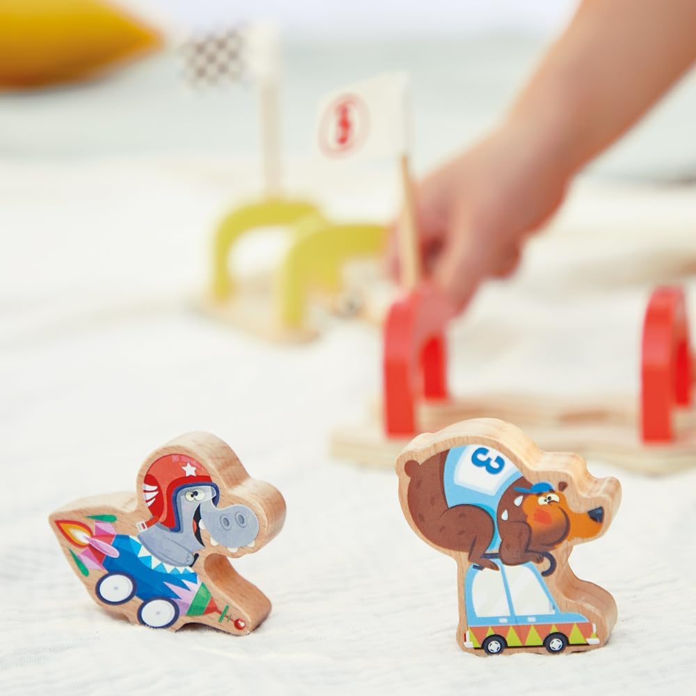 Kinder-Murmelspiel Applepop aus Holz, Kinder-Murmelspiel