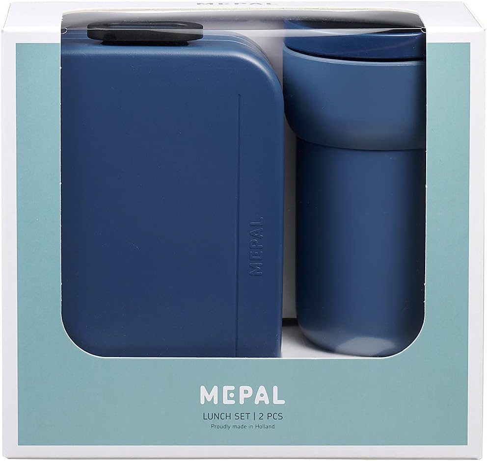 Lunchbox & Kaffeebecher To Go, Nordic Denim