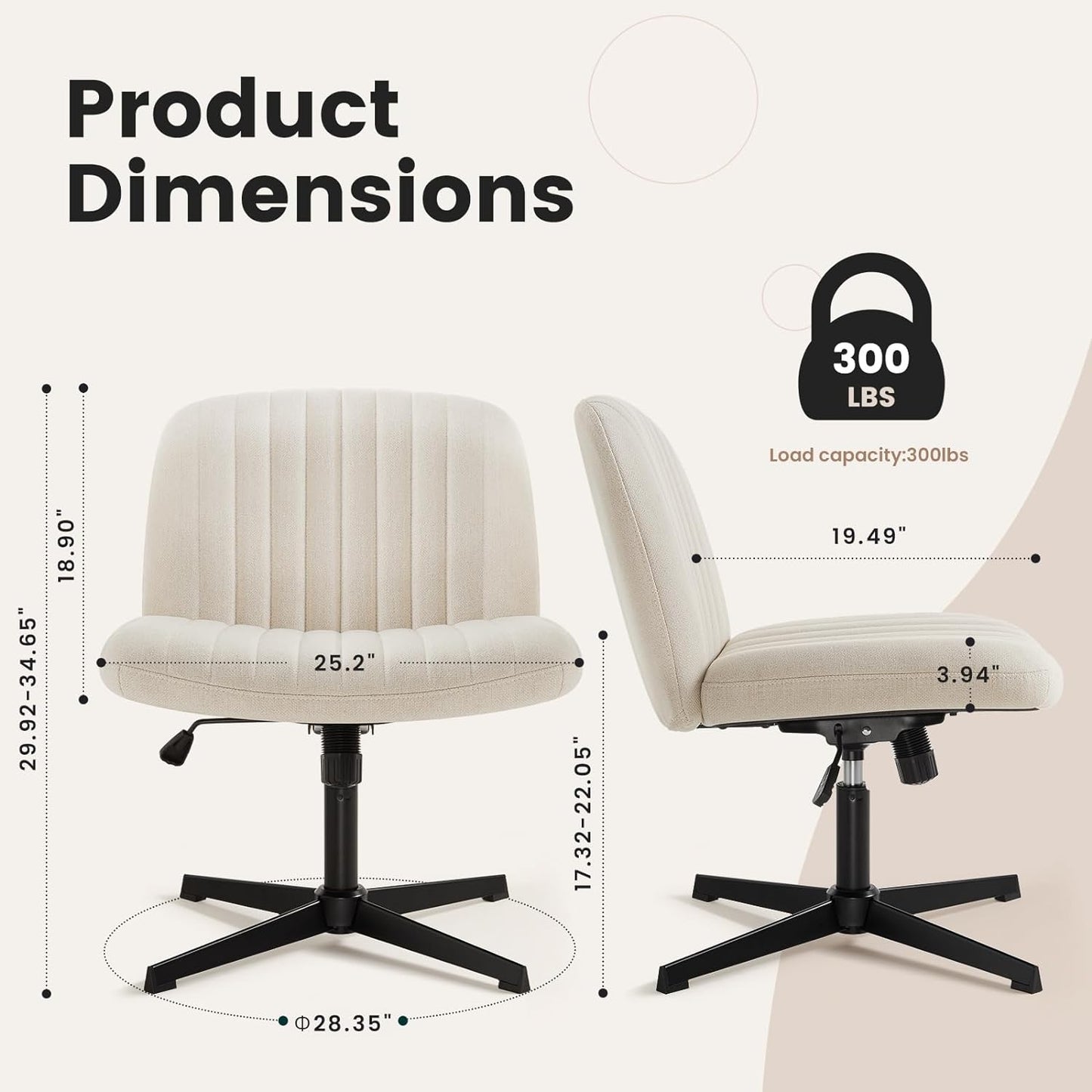 Home Office Chair, Beige