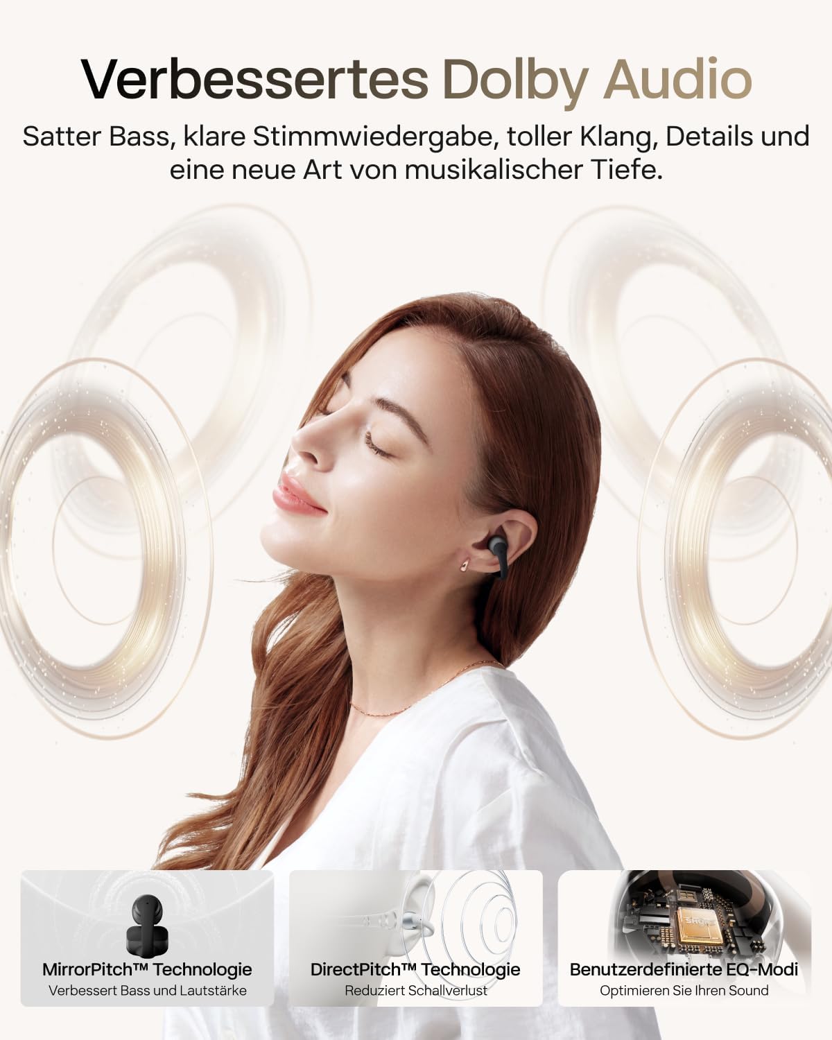 OpenDots 2 Clip-On-Kopfhörer, Schwarz