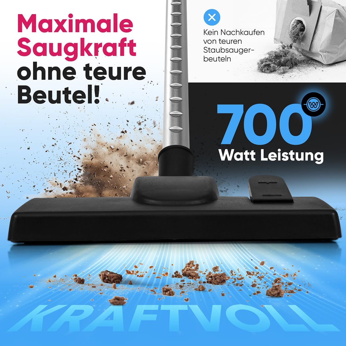 PC-BS3134 Bodenstaubsauger ohne Beutel