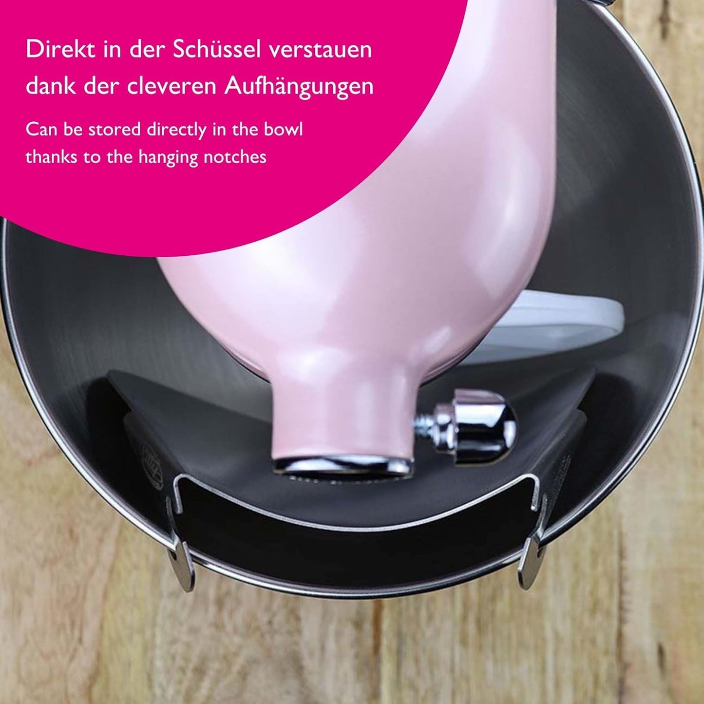 Einfülltrichter Edelstahl für Küchenmaschinen