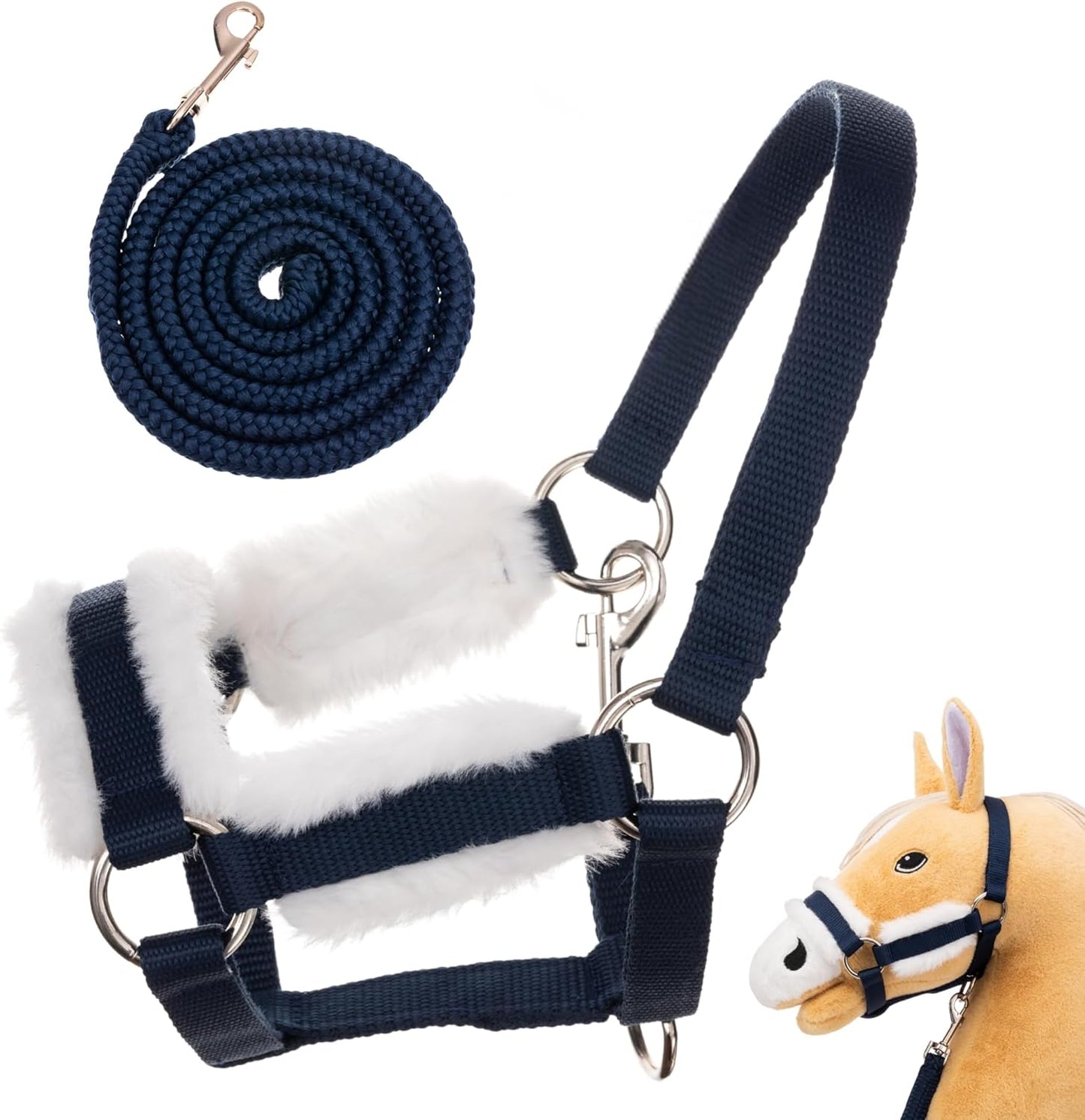 Halfter für Steckenpferd, Blau Halfter