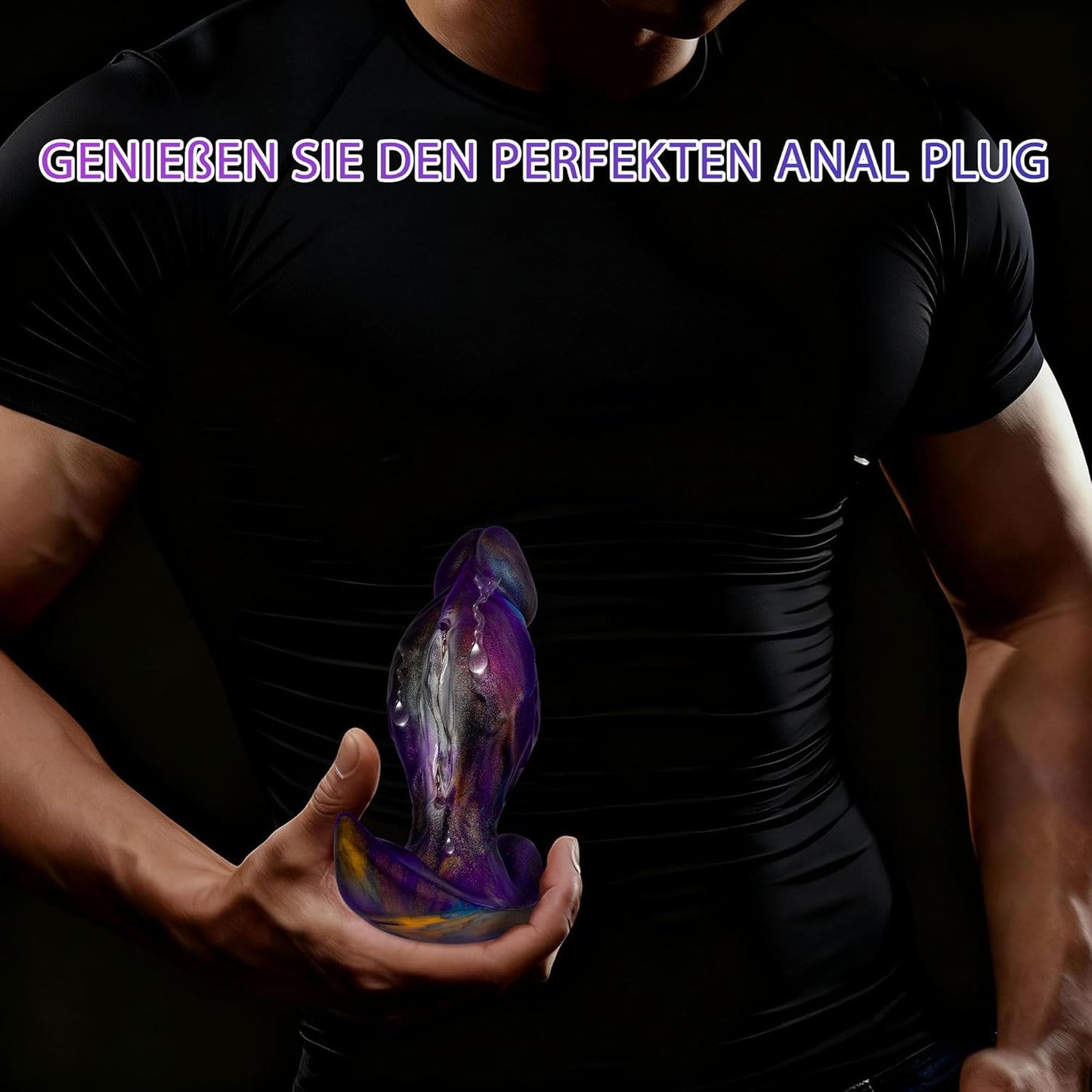 Analplug Dildo mit T-Basis, XXL
