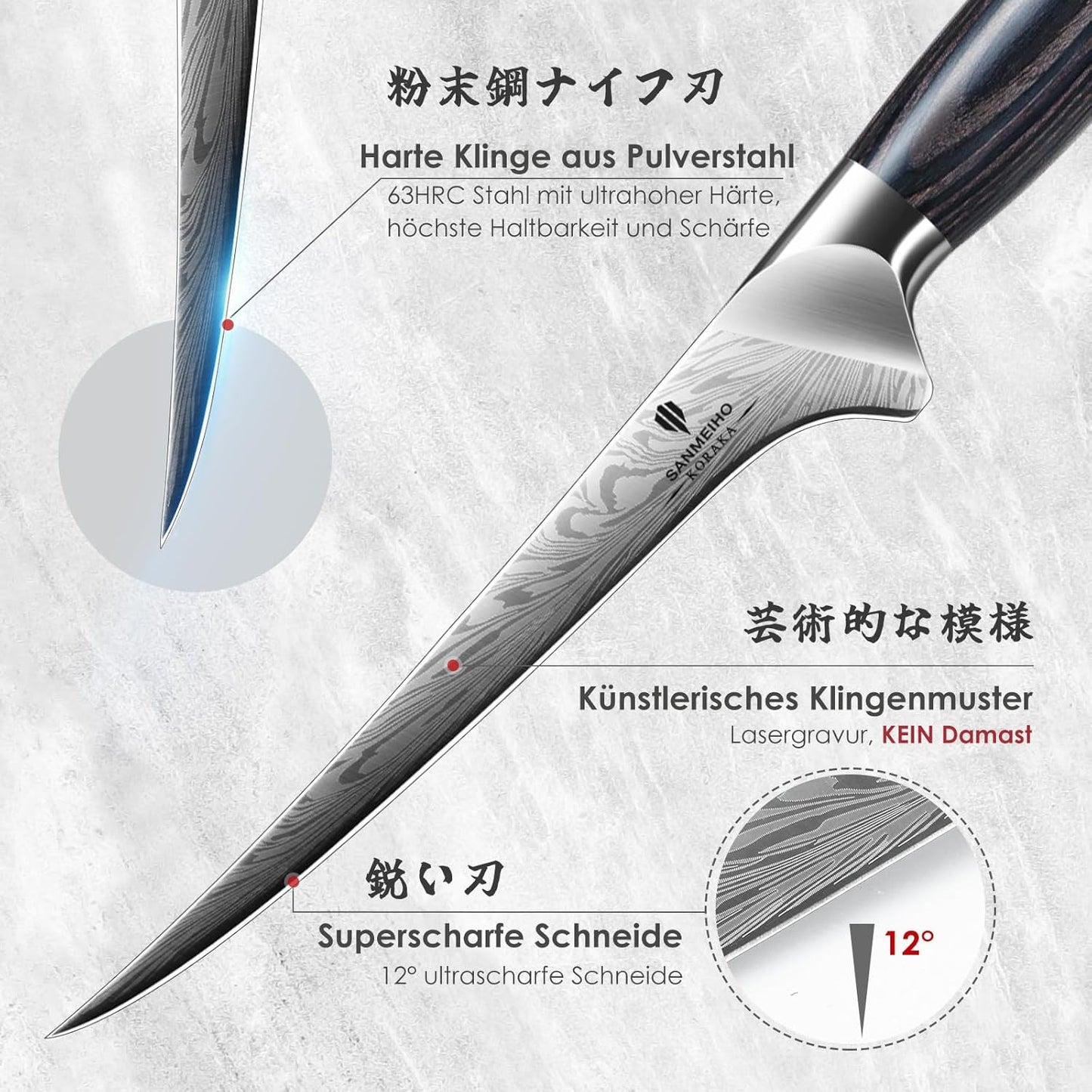 Japanisches Filetiermesser, Filetiermesser