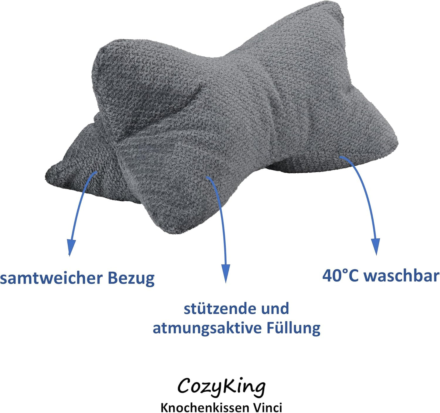 Knochenkissen Vinci, Vinci Grau