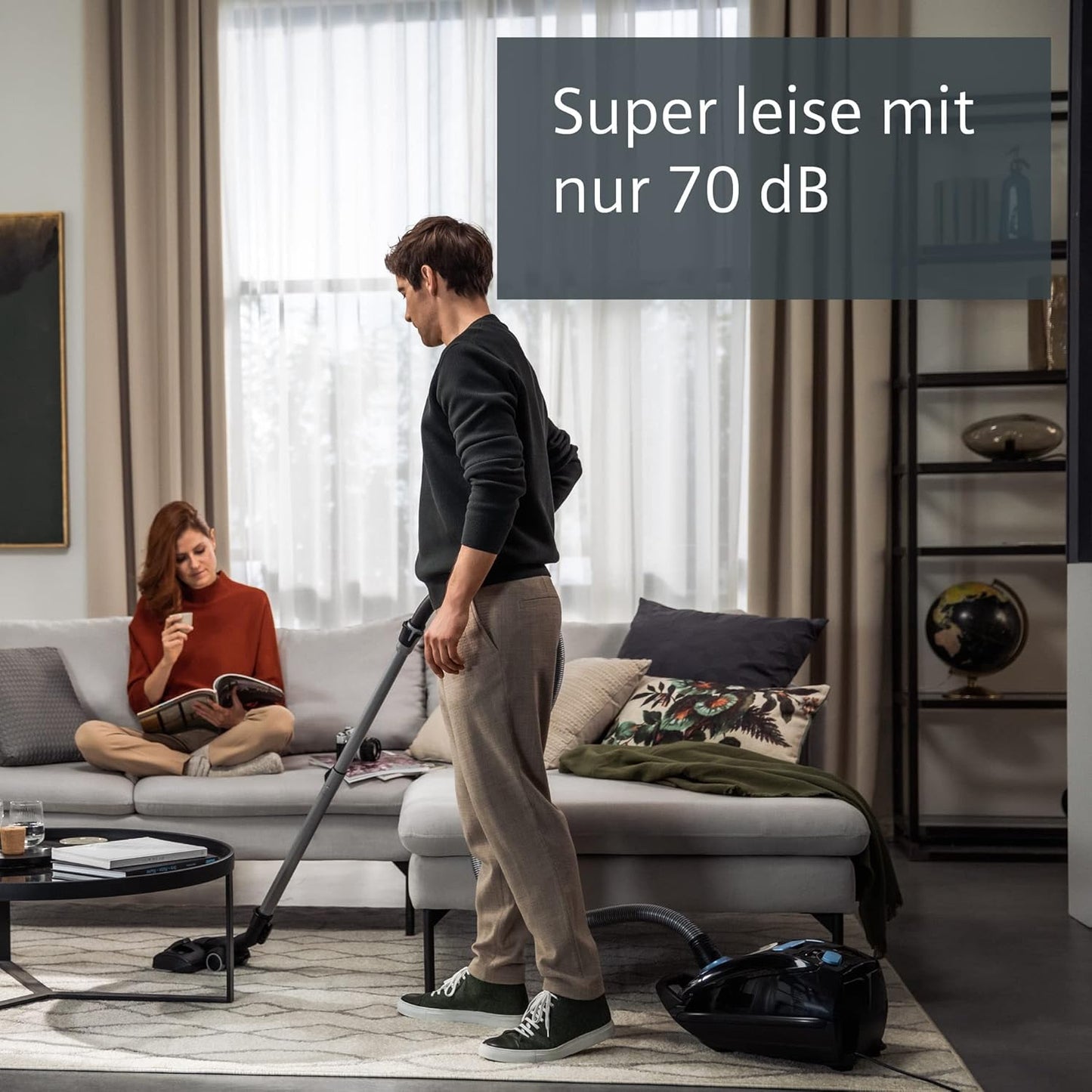 Staubsauger mit Beutel Q5.0 extreme silencePower, Single, Schwarz