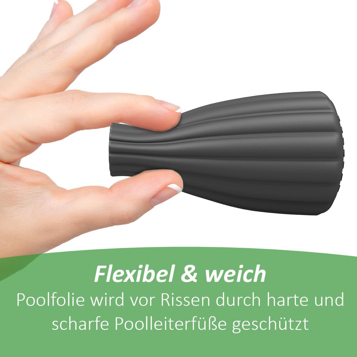 Schutzkappen für Poolleiterfüsse