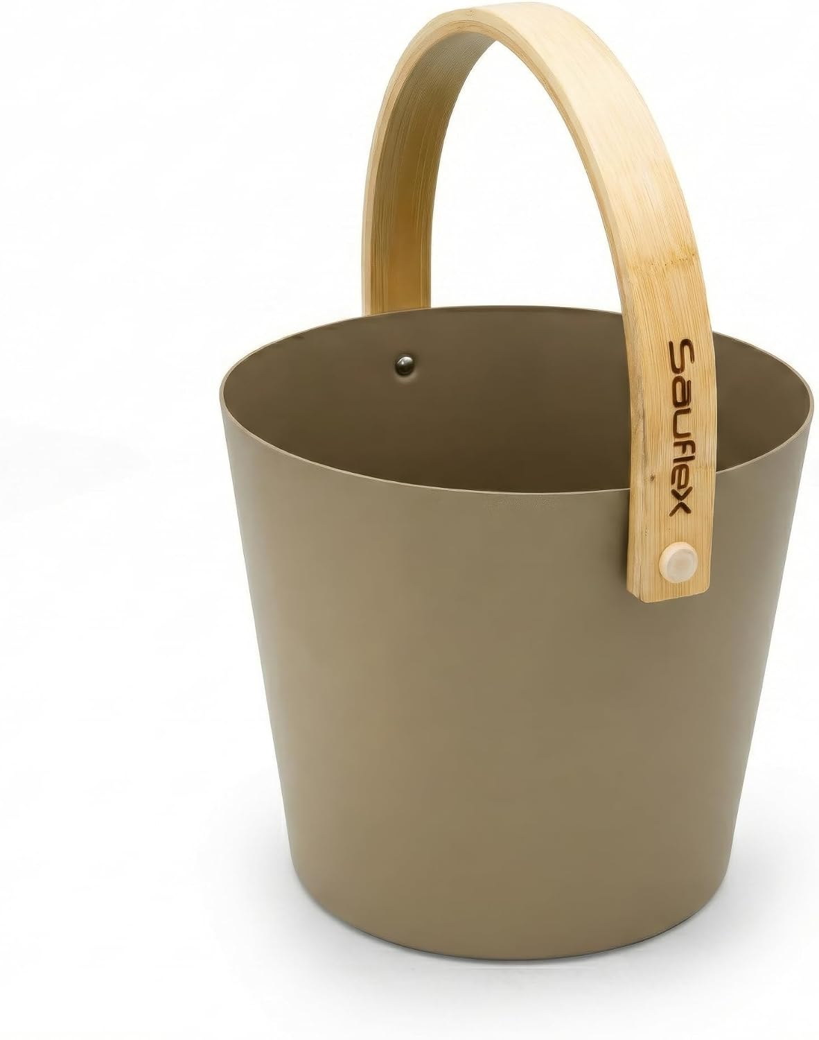 Sauna Zubehör Set: Eimer und Kelle, Taupe