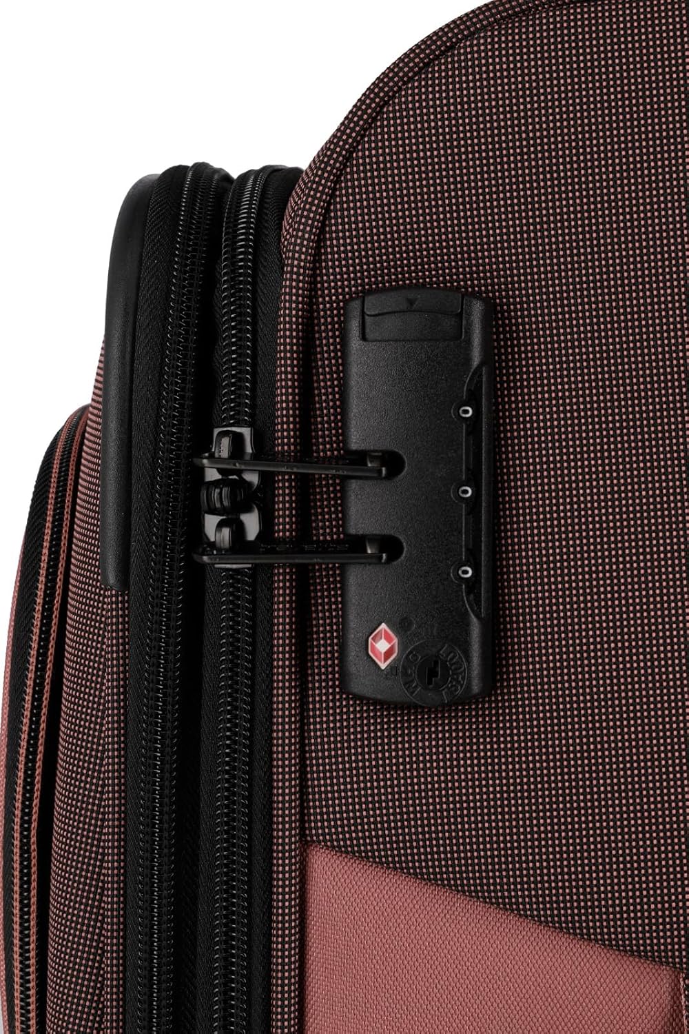 VIIA 4-Rollen Kofferset 4tlg., Trolley Set (L/M/S) + Reisetasche Frühlingsrose (Rot)