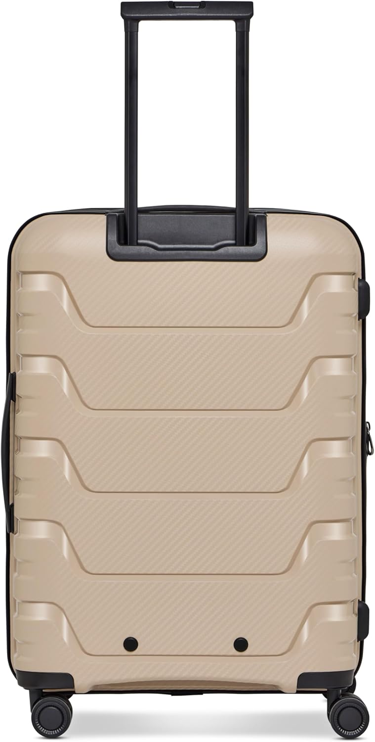 Edition 01 4 Rollen Kofferset 3-teilig mit Dehnfalte, Beige Kofferset (3-teilig) erweiterbar