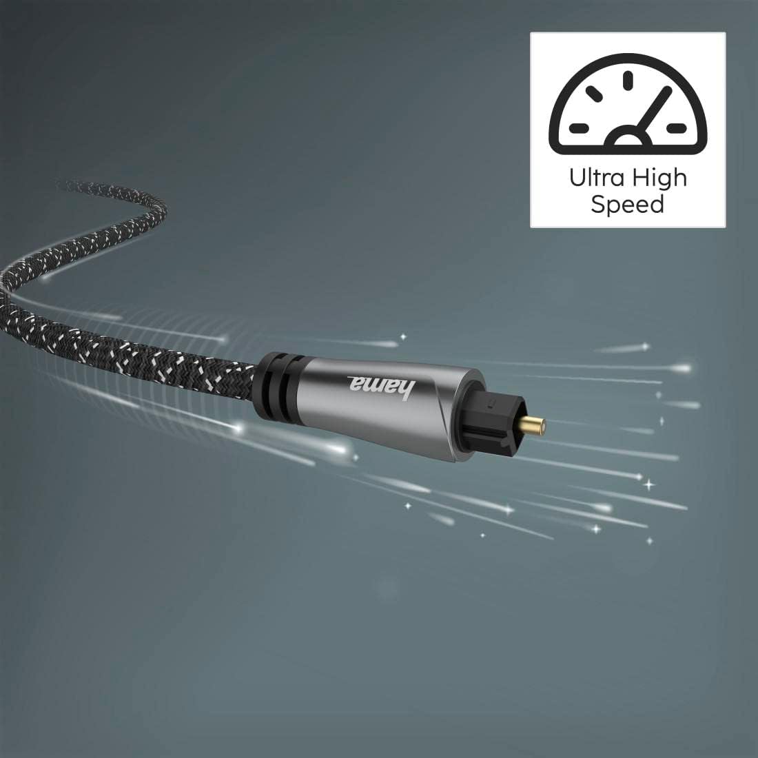 Audio-Lichtleiterkabel, 1,5m Premium
