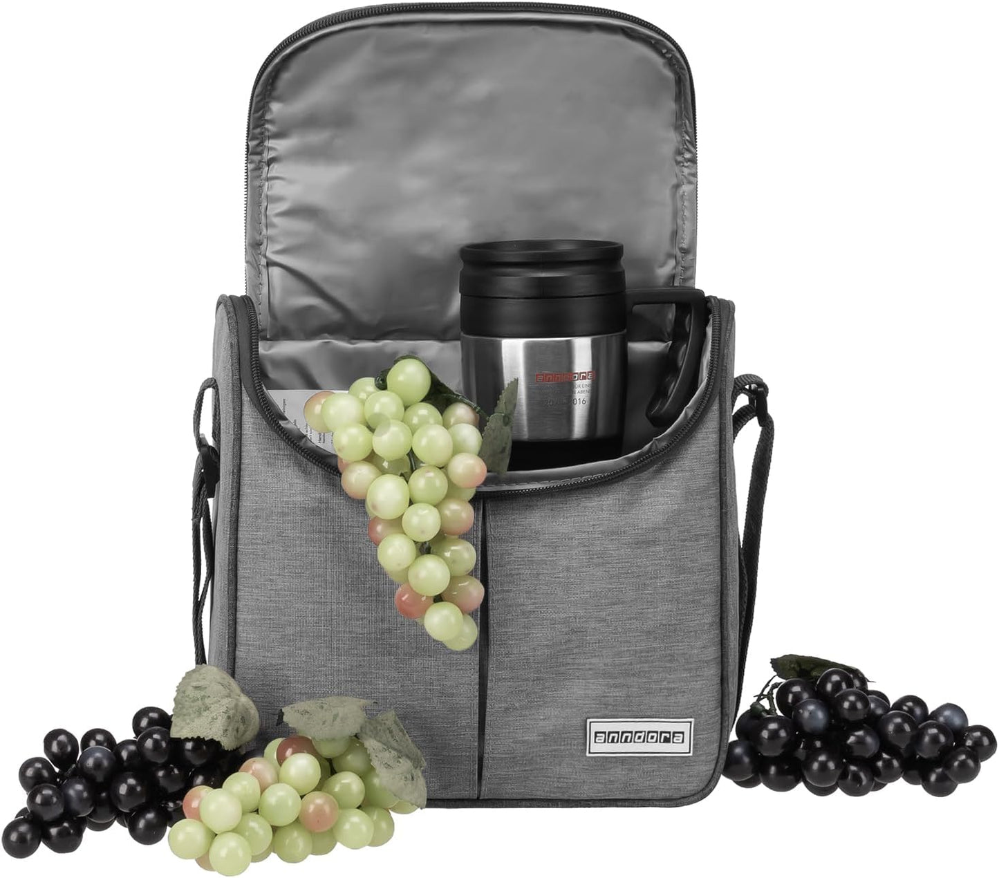 Kühltasche, 04 Liter - hellgrau meliert