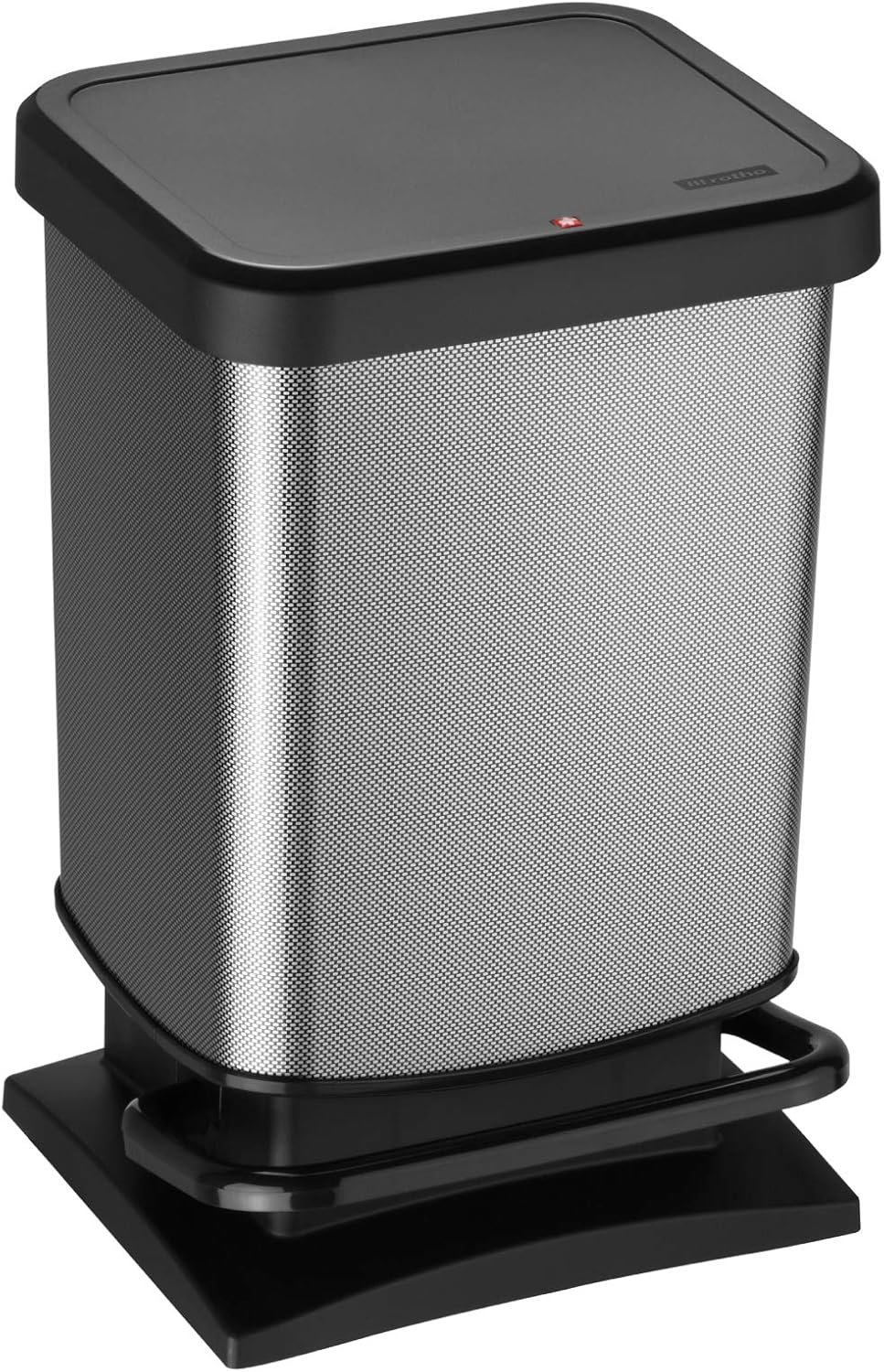 Abfalleimer Paso mit Fusspedal, Carbon
