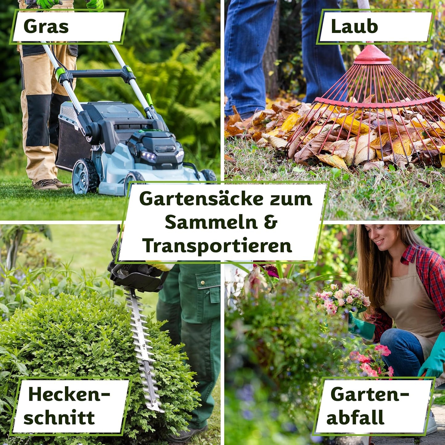 Pop Up Gartensack Starter Set, 85L 120L 160L 1x
