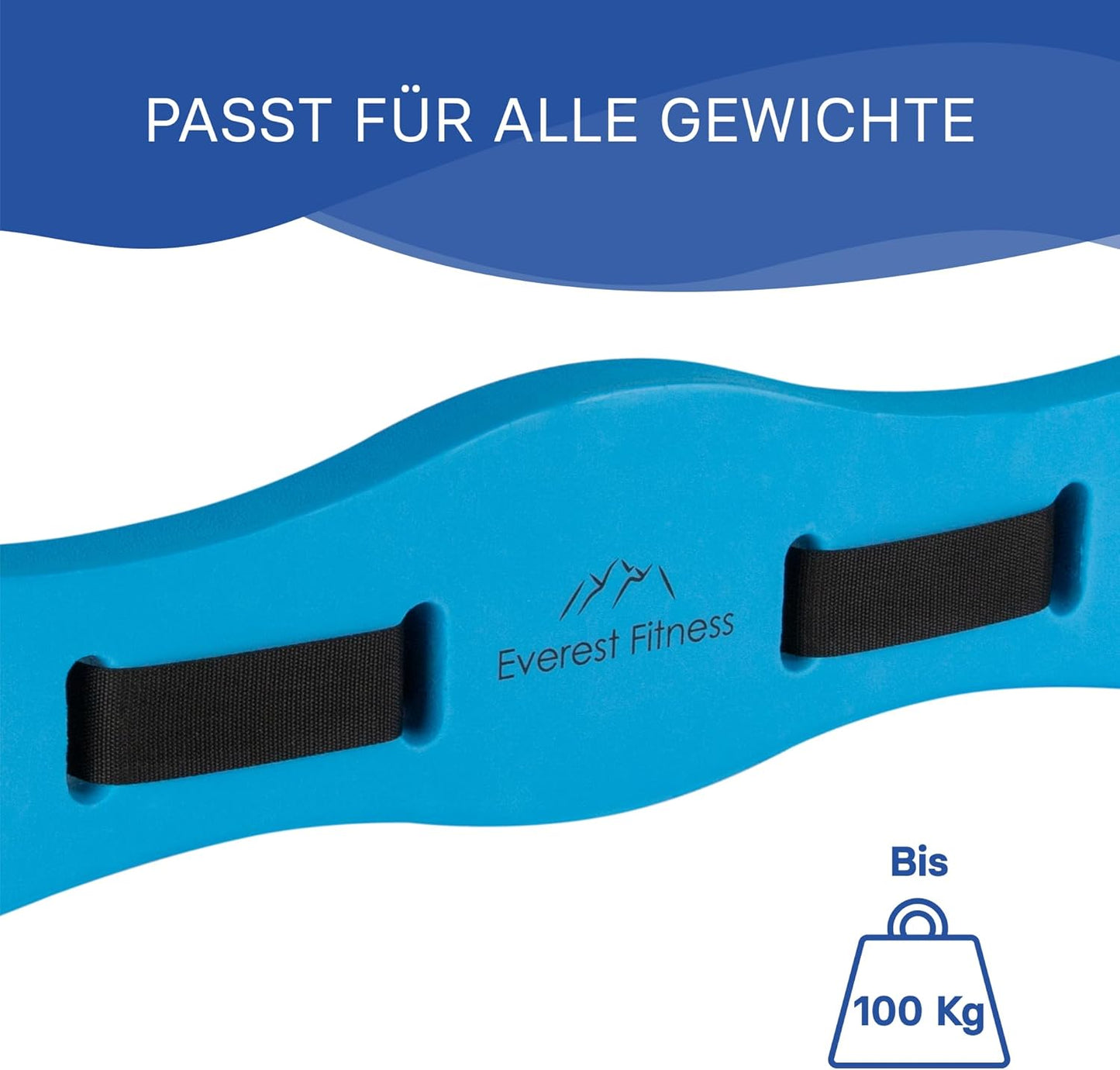 Verstellbarer Schwimmgürtel für Aquafitness und Gymnastik, Blau
