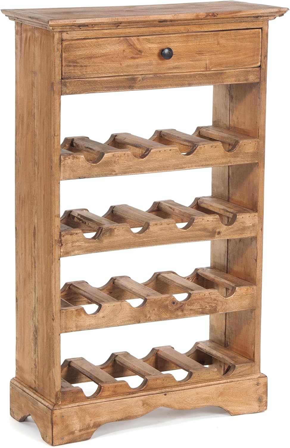 Rustikales Weinregal, 01 Natur-vintage